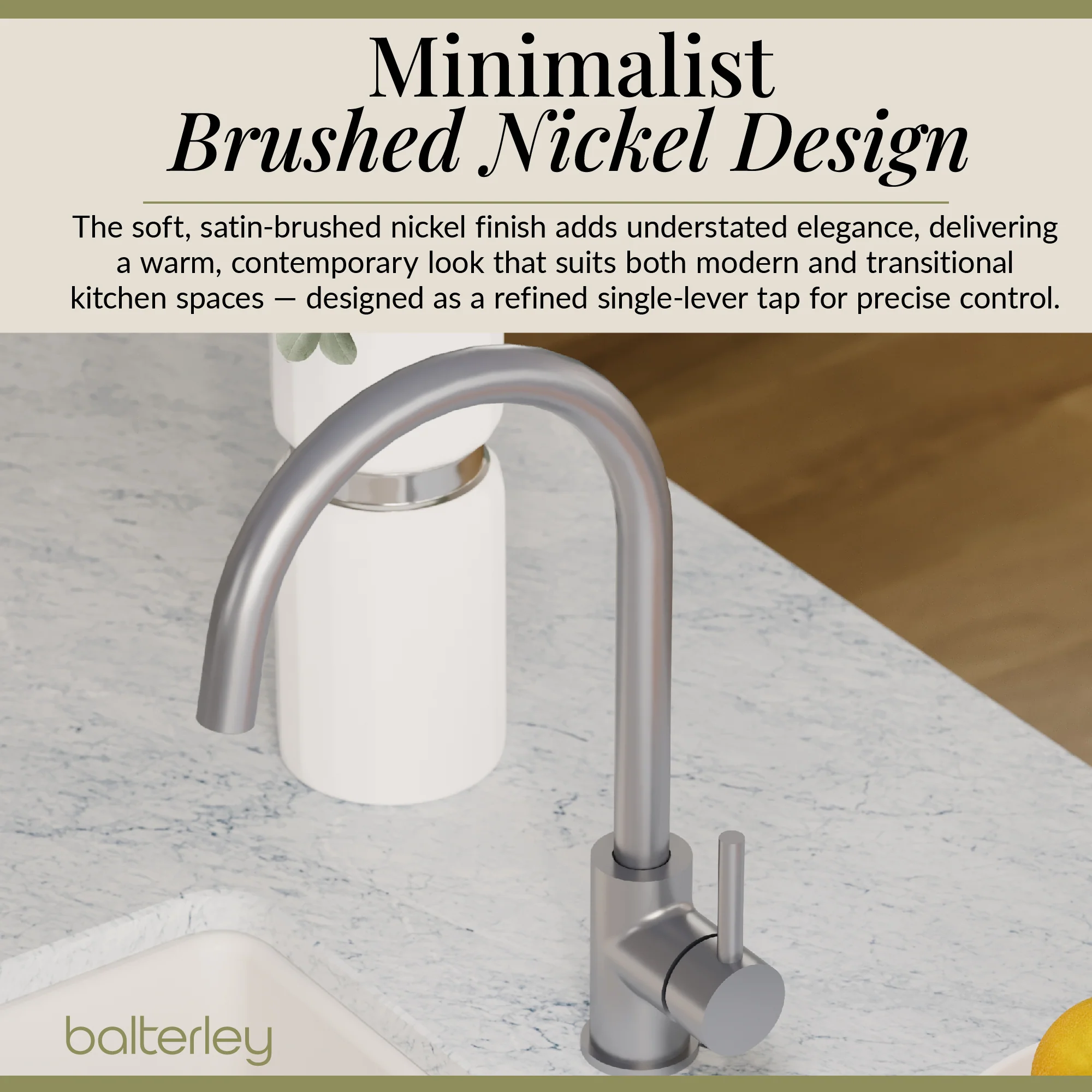 Lacerta Kitchen Mono Mixer Tap - Multiple Finish and Handle Options Available - Image 61
