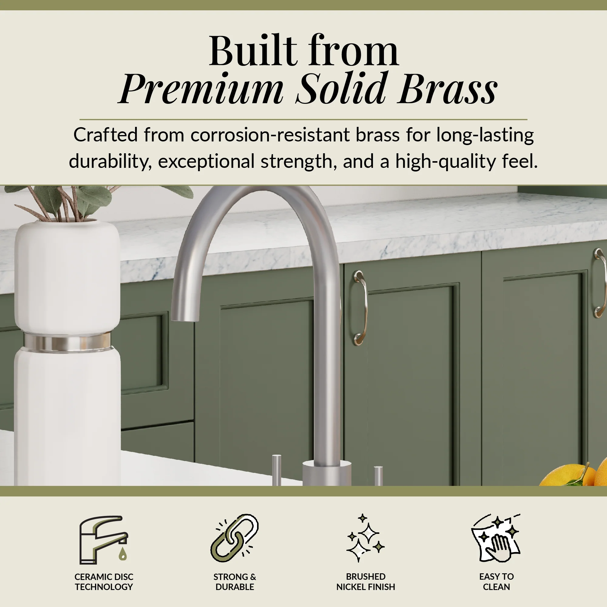 Lacerta Kitchen Mono Mixer Tap - Multiple Finish and Handle Options Available - Image 63