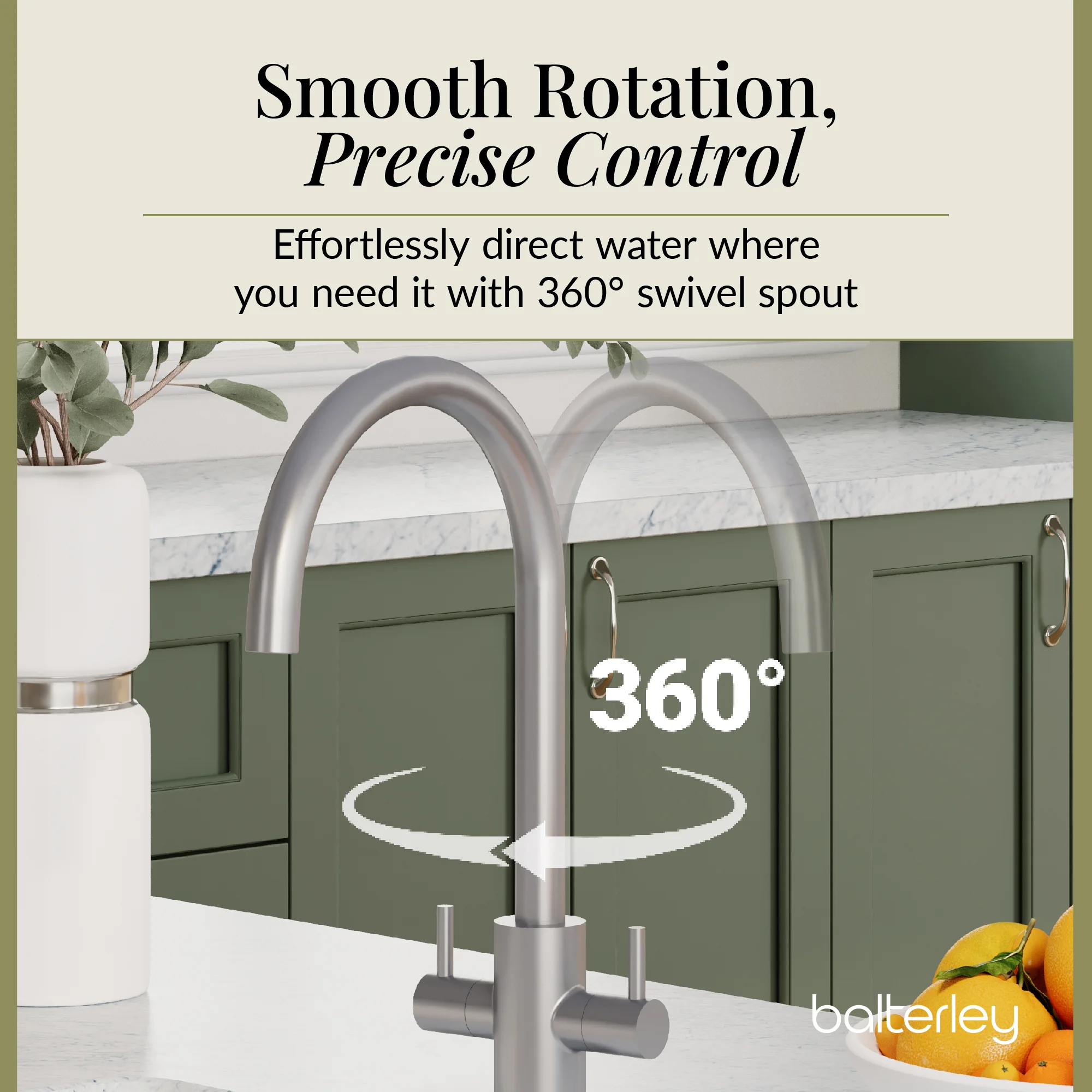 Lacerta Kitchen Mono Mixer Tap - Multiple Finish and Handle Options Available - Image 65