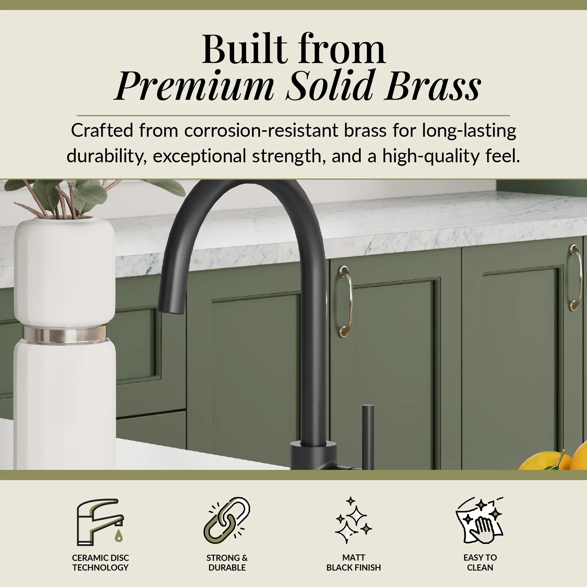Lacerta Kitchen Mono Mixer Tap - Multiple Finish and Handle Options Available - Image 70