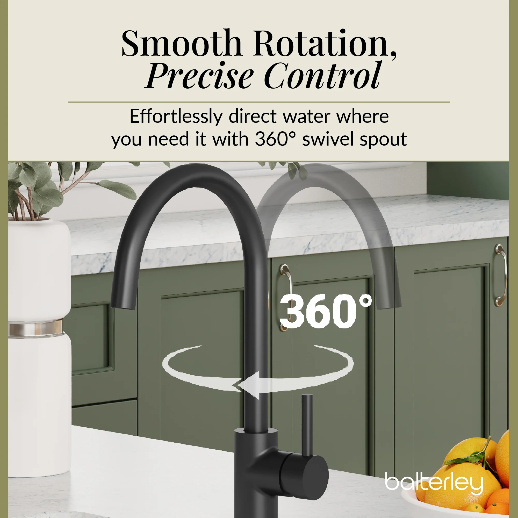 Lacerta Kitchen Mono Mixer Tap - Multiple Finish and Handle Options Available - Image 72