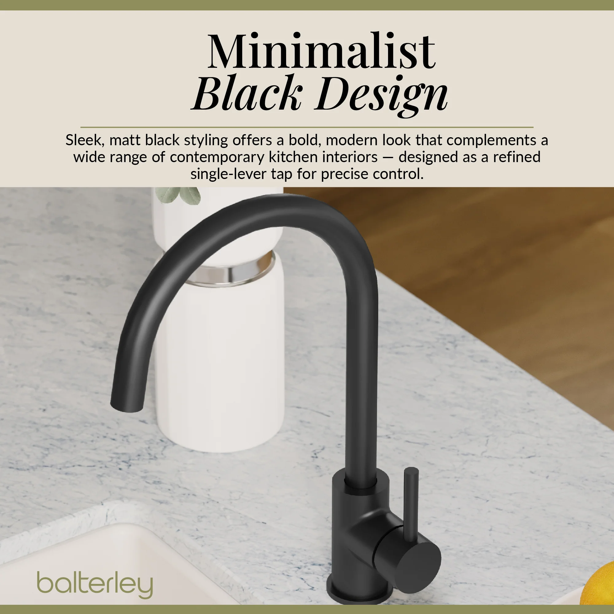 Lacerta Kitchen Mono Mixer Tap - Multiple Finish and Handle Options Available - Image 75