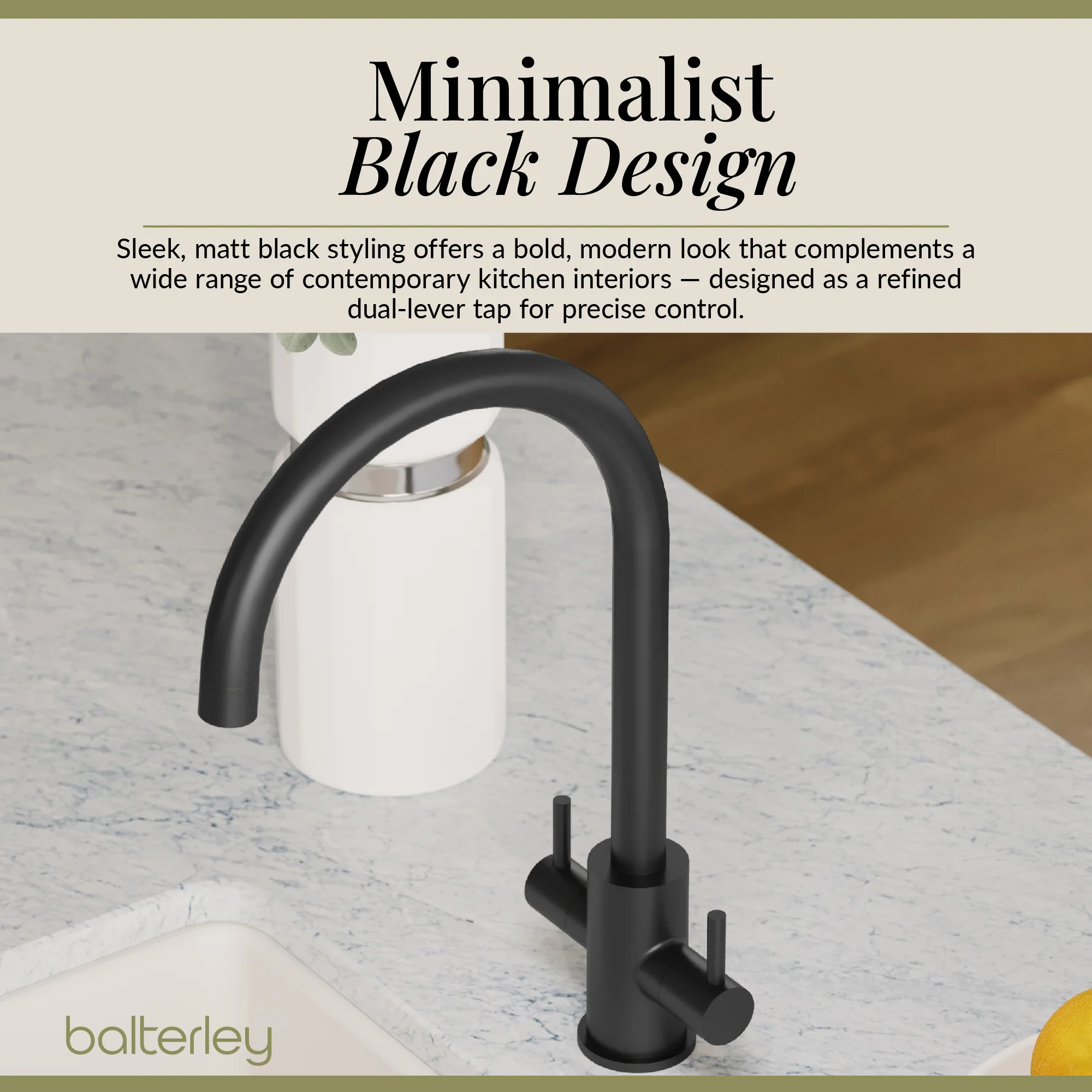 Lacerta Kitchen Mono Mixer Tap - Multiple Finish and Handle Options Available - Image 82