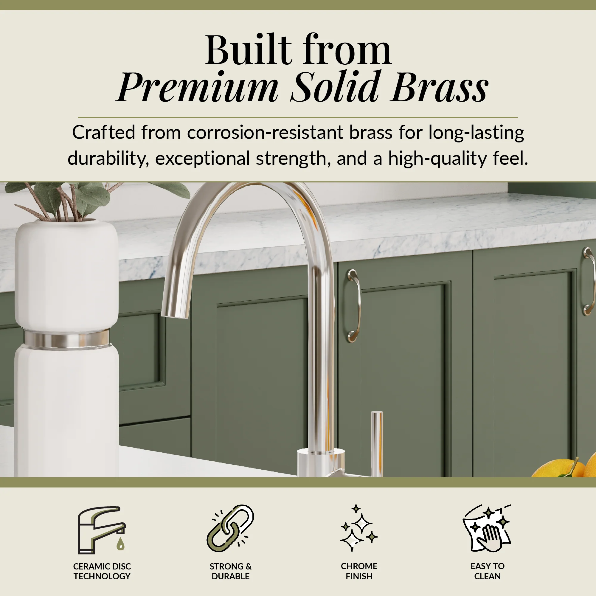Lacerta Kitchen Mono Mixer Tap - Multiple Finish and Handle Options Available - Image 84