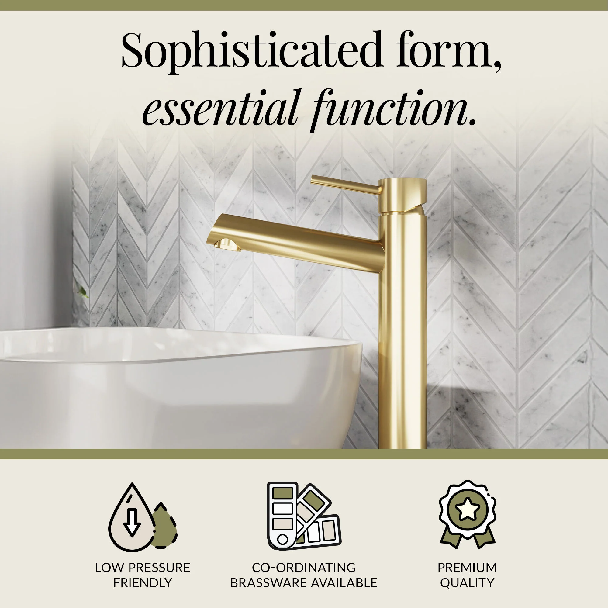 Wetley Minimalist Round Tall Mono Basin Mixer Tap - Choice of Finish - Image 21