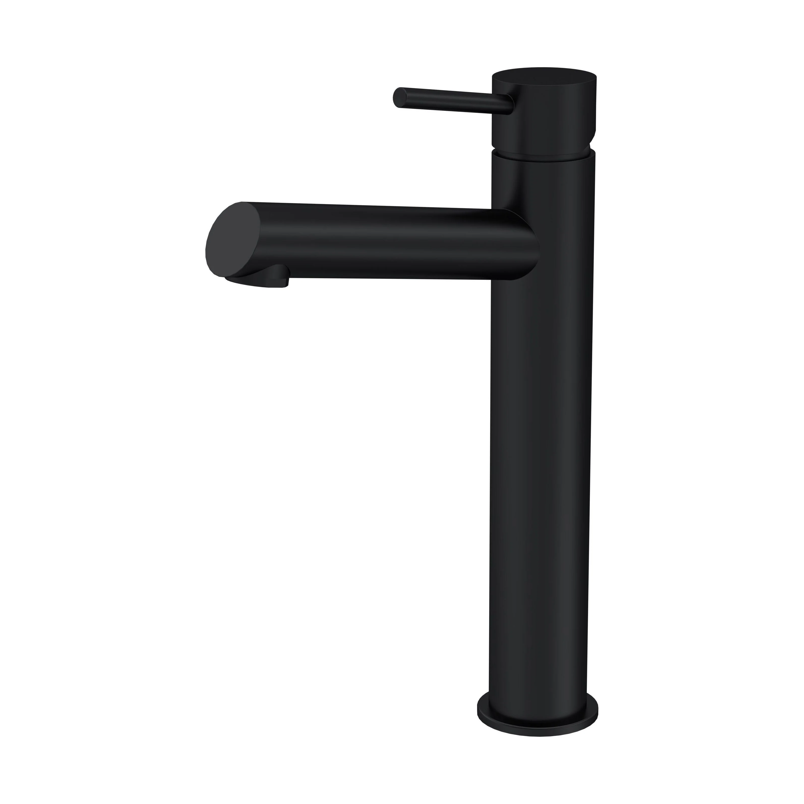 Wetley Minimalist Round Tall Mono Basin Mixer Tap - Choice of Finish - Image 3