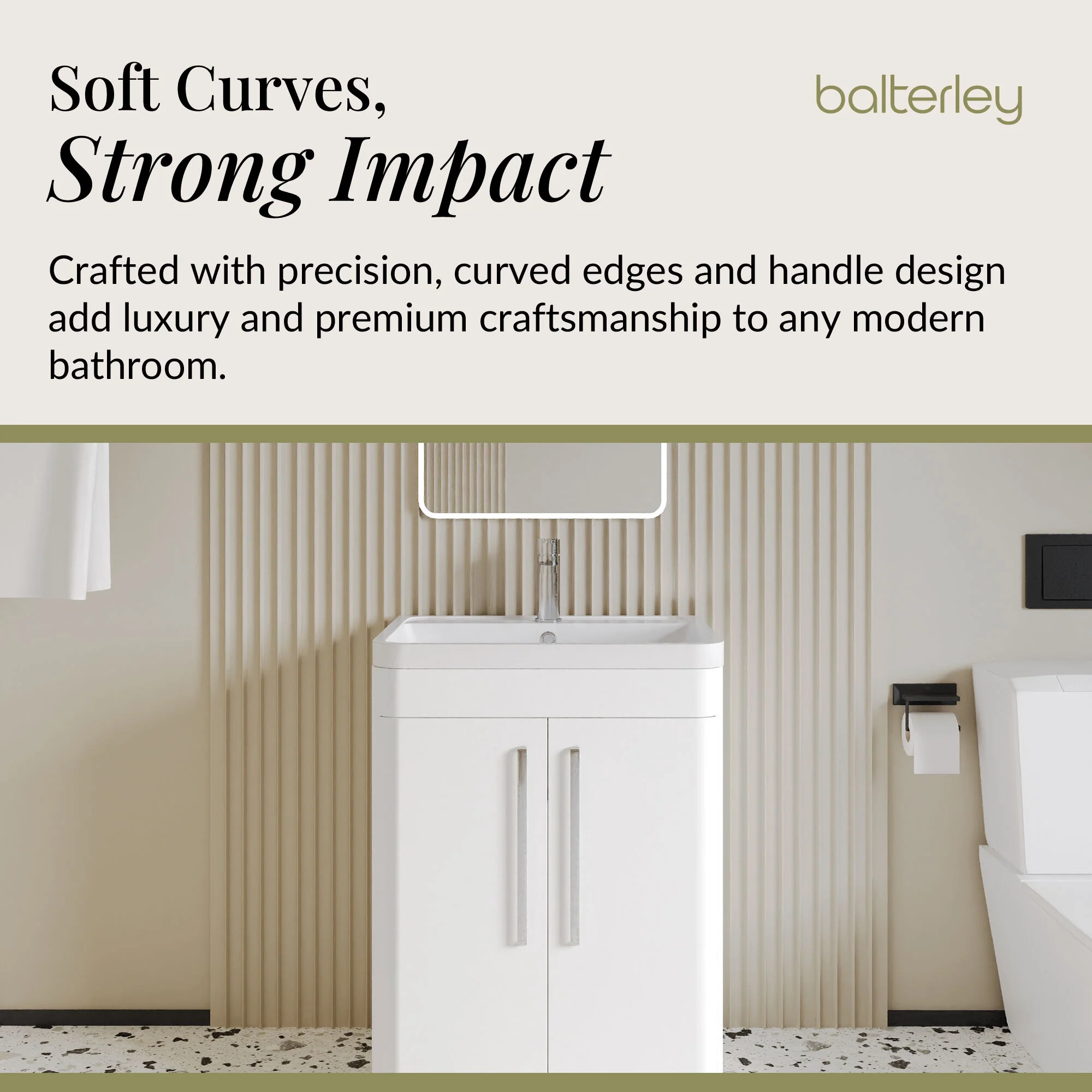 Aldershawe Modern Bathroom Floor Standing 2 Soft Close Door Vanity Basin Unit - Choice of Basin, Colour and Size - Image 14