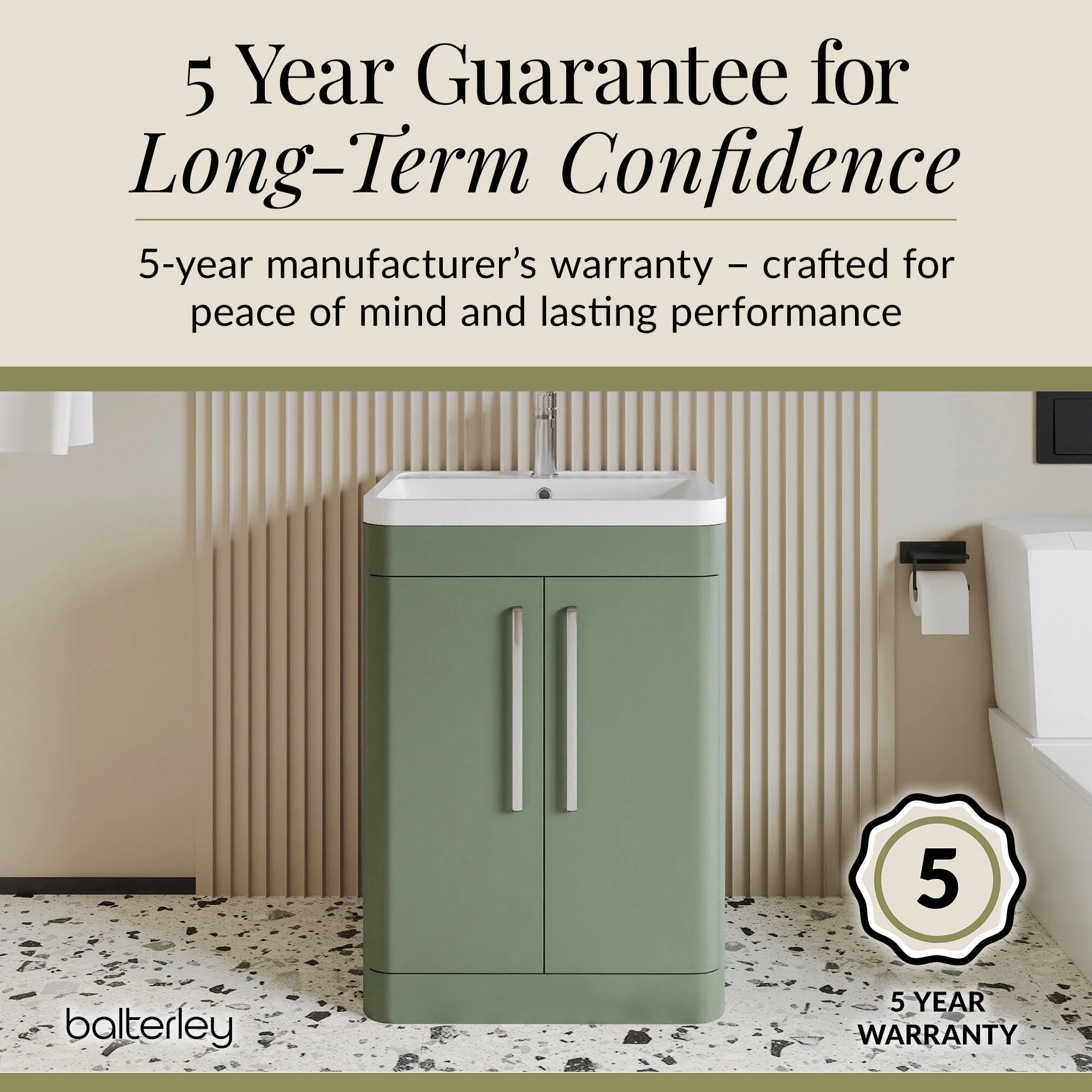 Aldershawe Modern Bathroom Floor Standing 2 Soft Close Door Vanity Basin Unit - Choice of Basin, Colour and Size - Image 42
