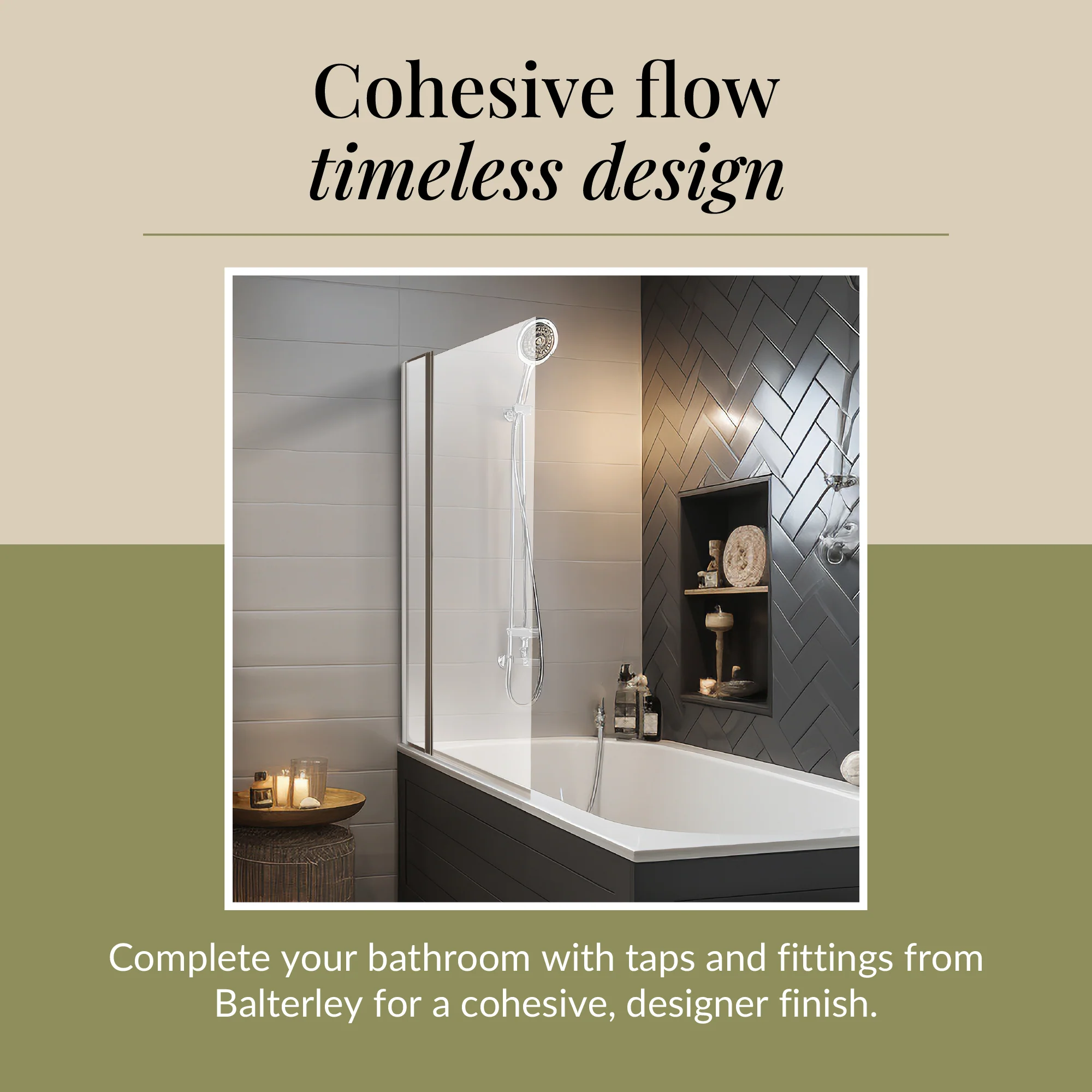 Modern Square Bath Shower Screen - Choice of Style and Finish - Image 20