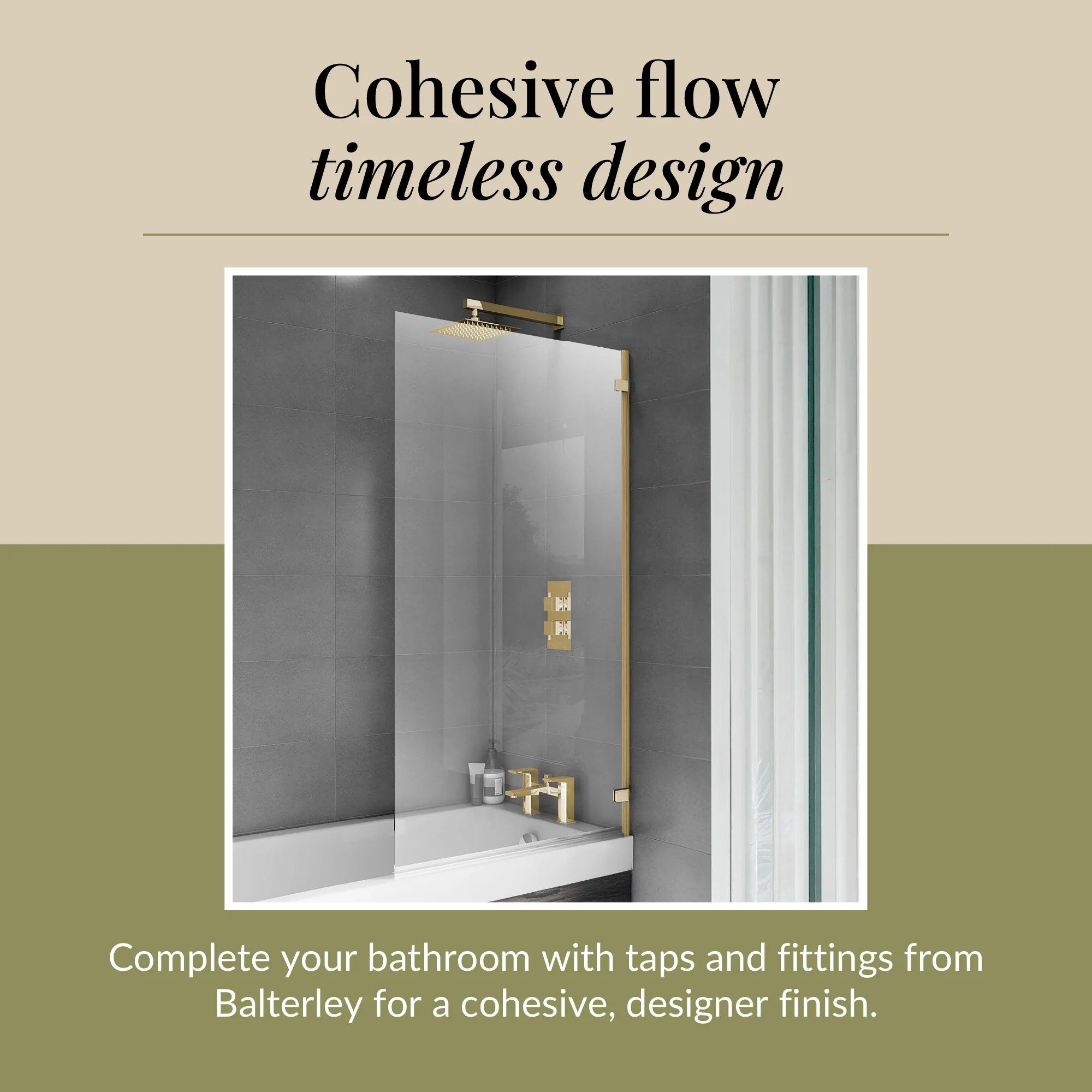 Modern Square Bath Shower Screen - Choice of Style and Finish - Image 26