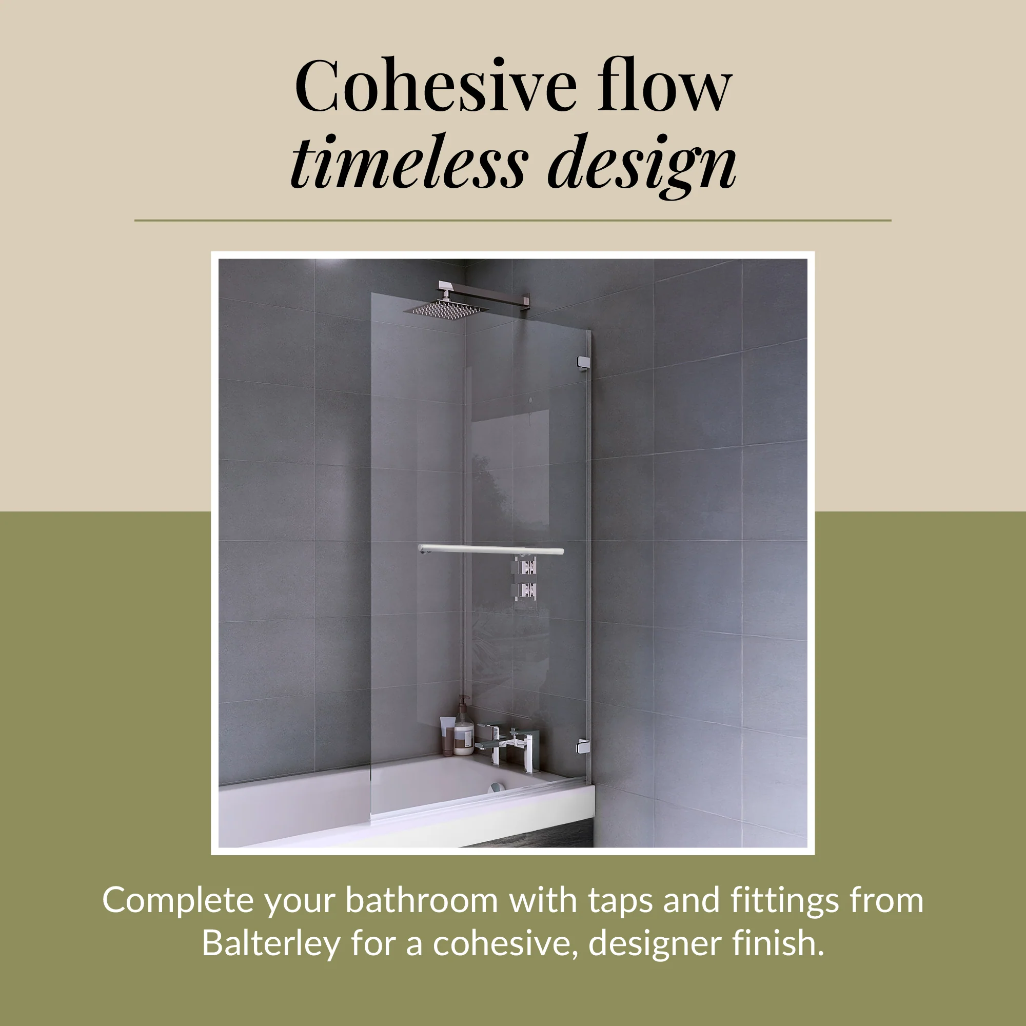 Modern Square Bath Shower Screen - Choice of Style and Finish - Image 35