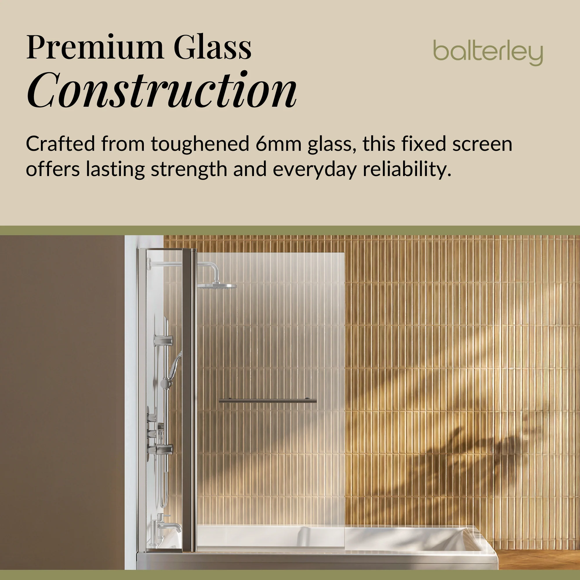 Modern Square Bath Shower Screen - Choice of Style and Finish - Image 38