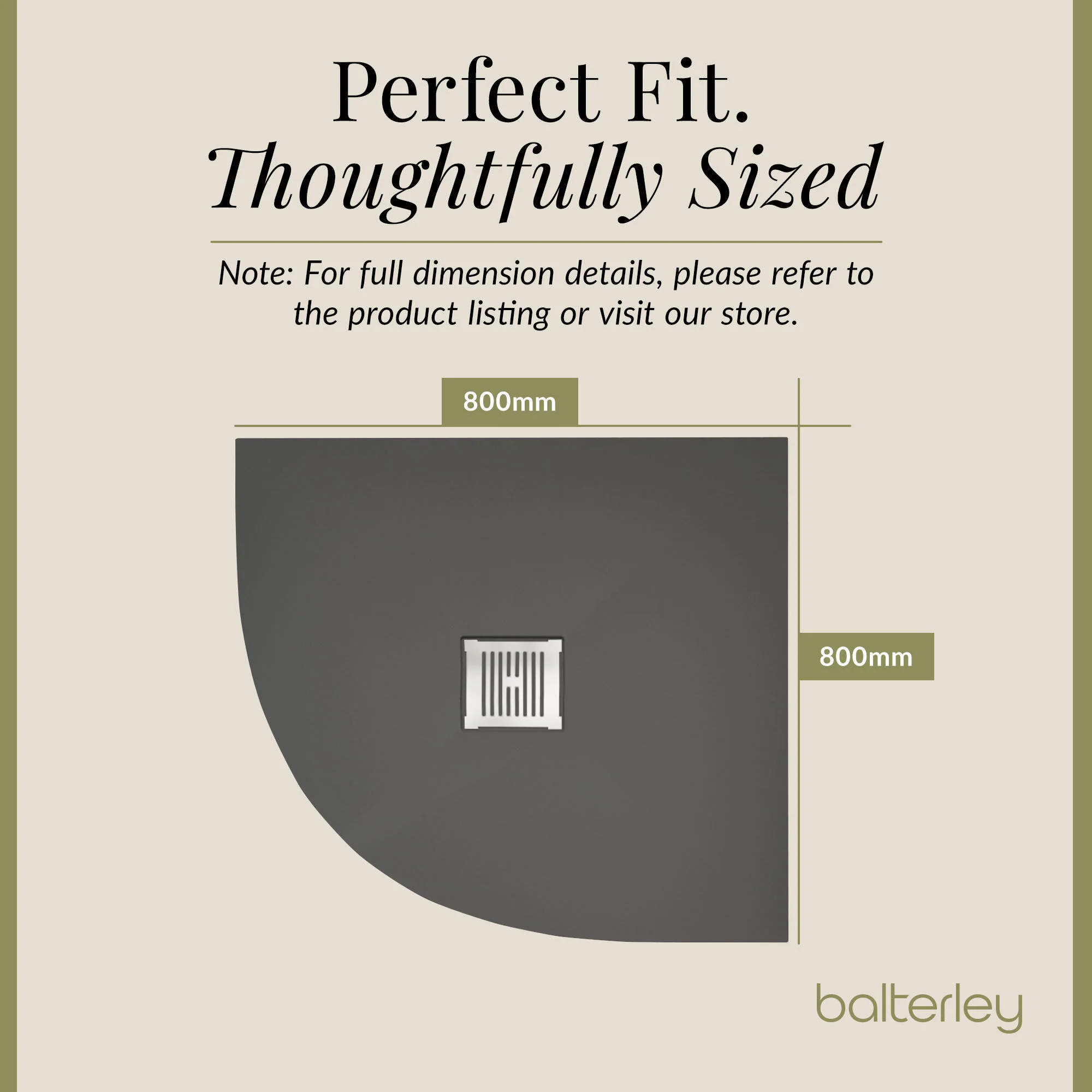 Premium Slimline Quadrant Shower Tray - Multiple Sizes and Finishes - Image 34
