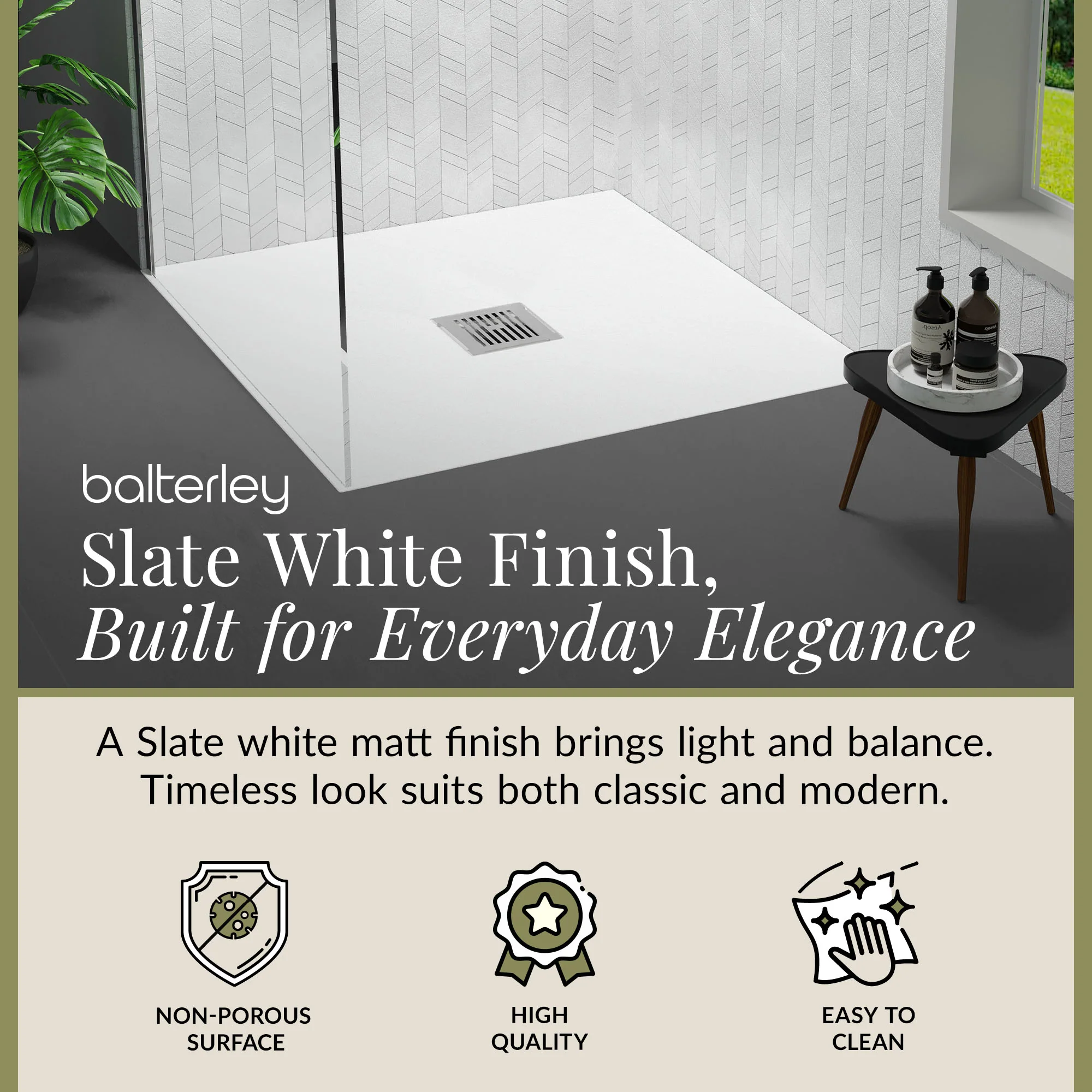 Ultra-Slim 32mm Low-Profile Square Shower Tray - Choice of Size and Finish - Image 31