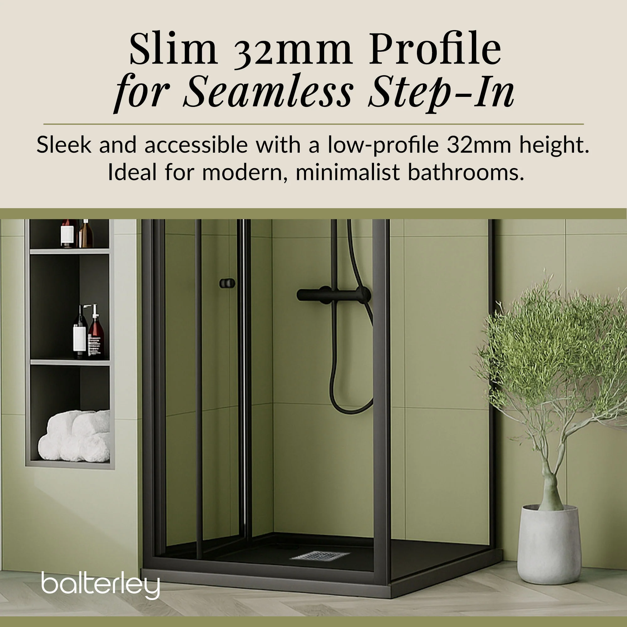 Ultra-Slim 32mm Low-Profile Square Shower Tray - Choice of Size and Finish - Image 37