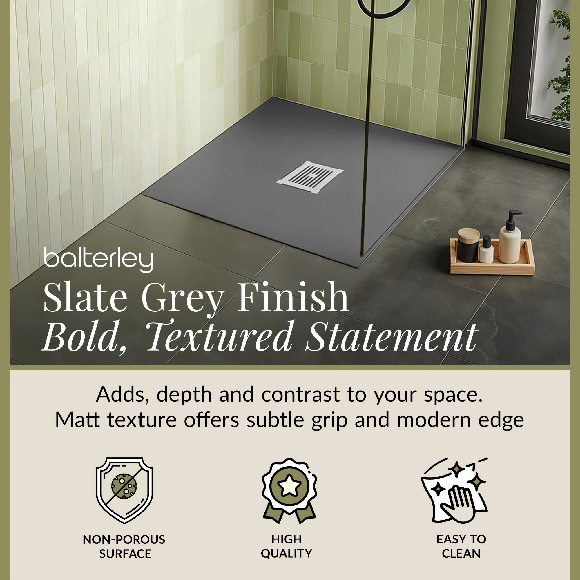 Ultra-Slim 32mm Low-Profile Square Shower Tray - Choice of Size and Finish - Image 48