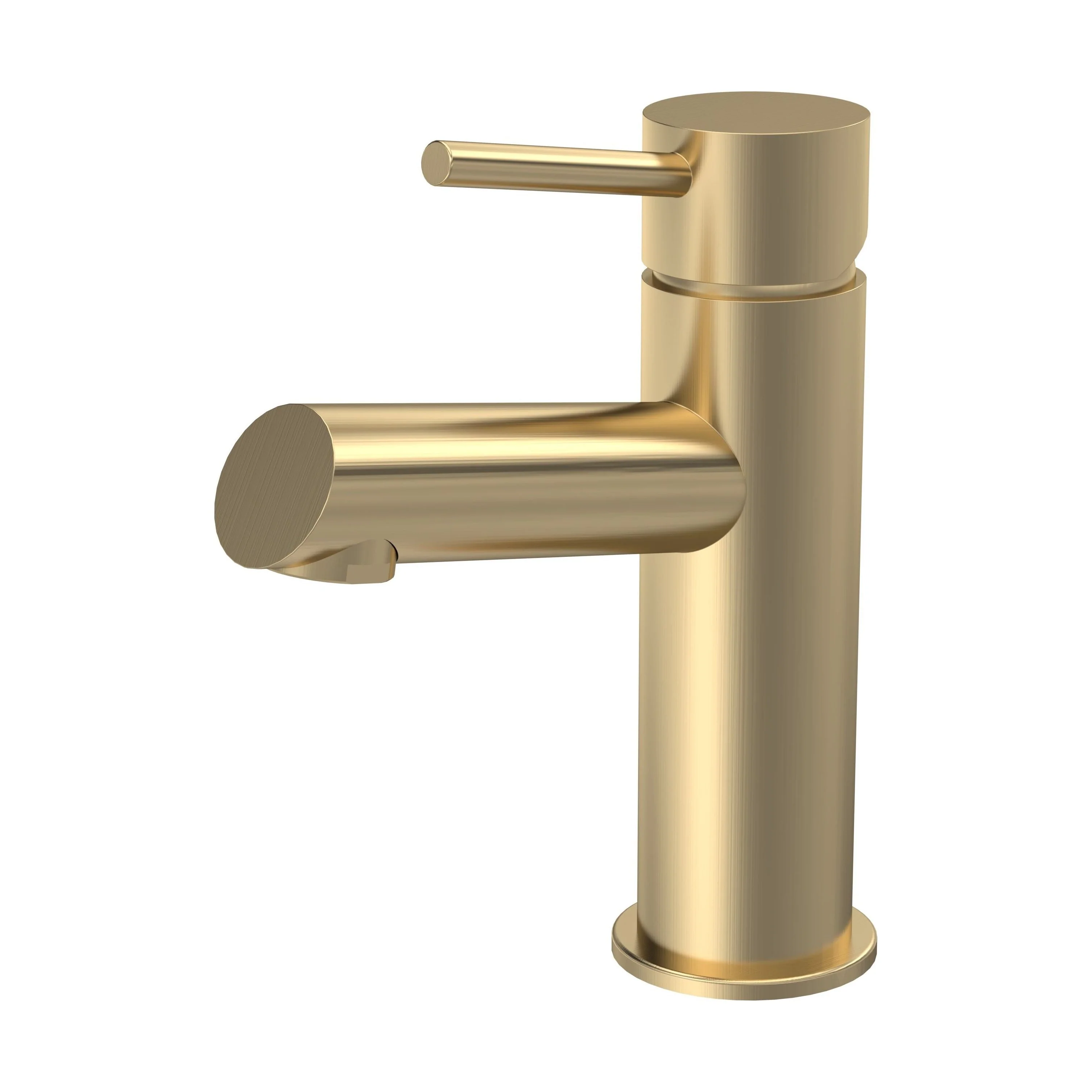 Wetley Minimalist Round Mono Basin Mixer Tap & Push Button Waste - Choice of Finish