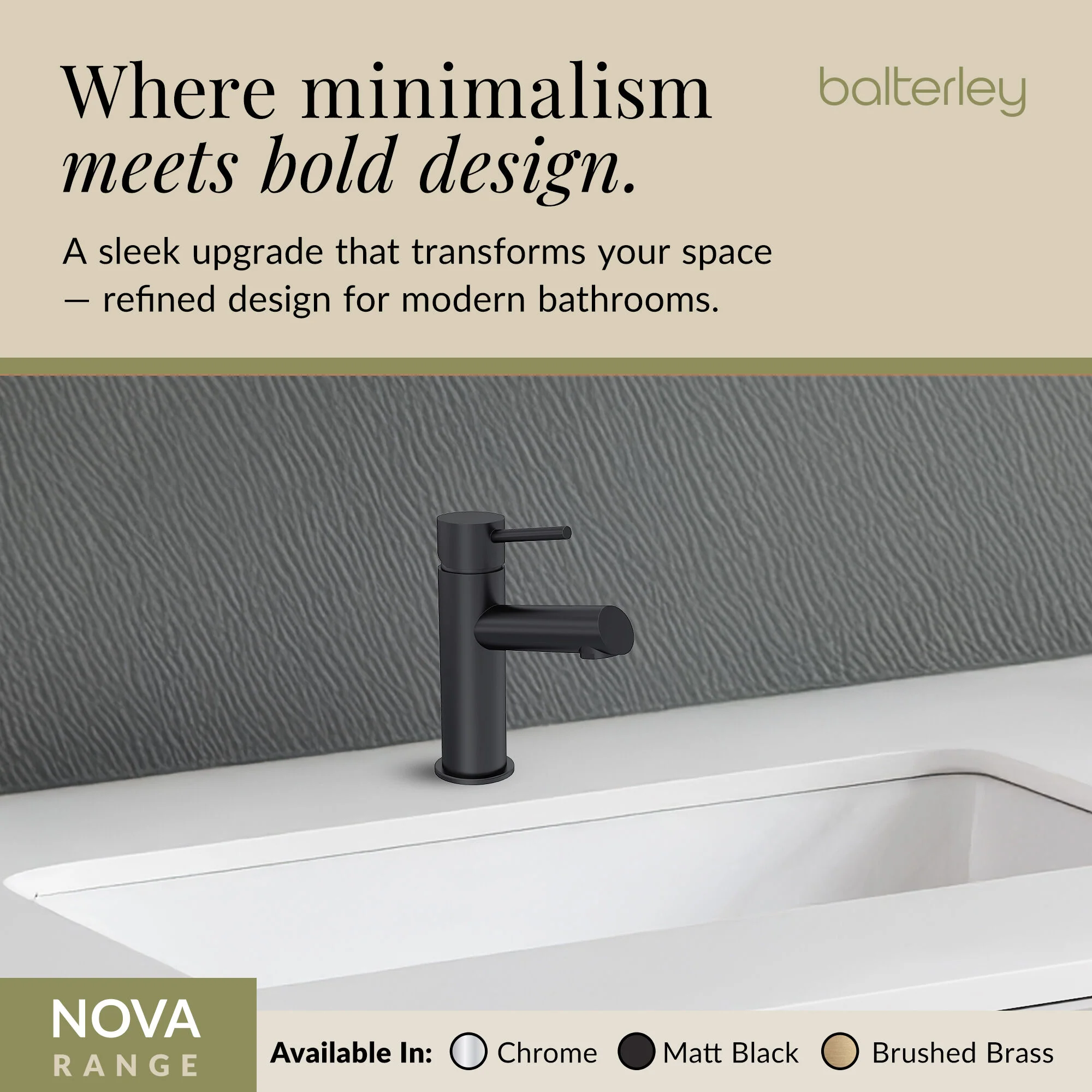 Wetley Minimalist Round Mono Basin Mixer Tap & Push Button Waste - Choice of Finish - Image 14