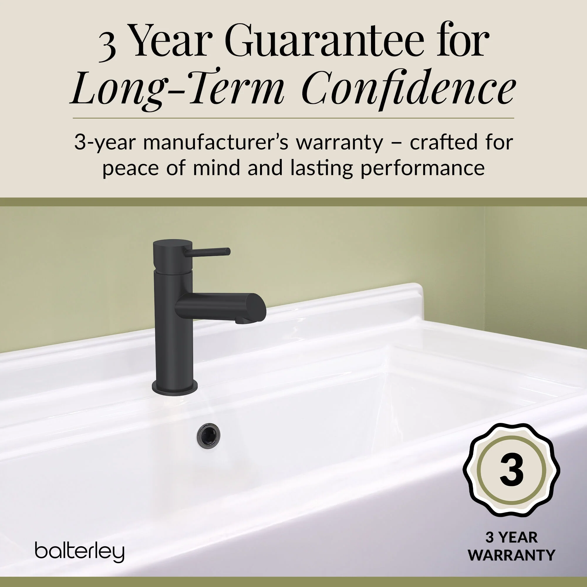 Wetley Minimalist Round Mono Basin Mixer Tap & Push Button Waste - Choice of Finish - Image 16