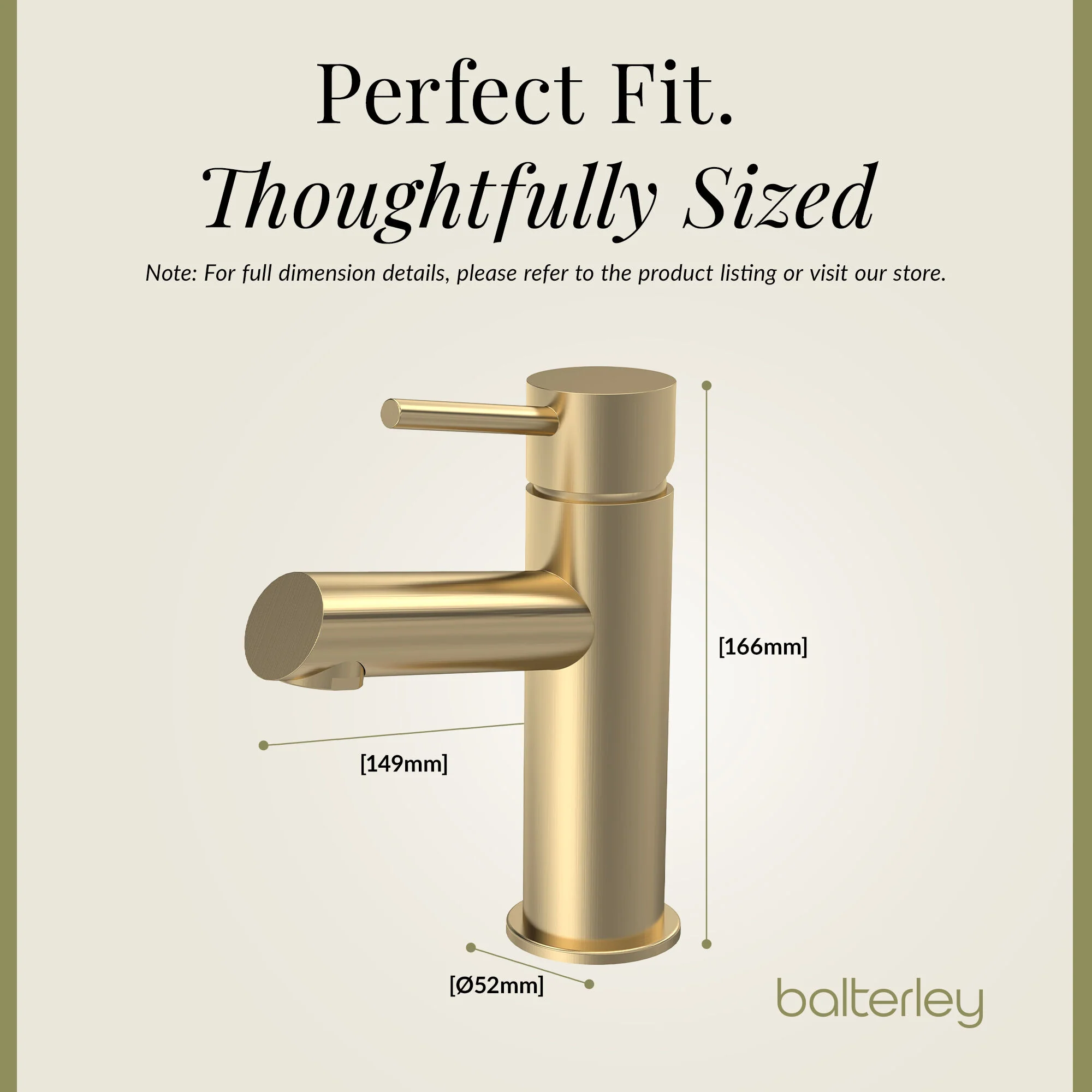 Wetley Minimalist Round Mono Basin Mixer Tap & Push Button Waste - Choice of Finish - Image 26