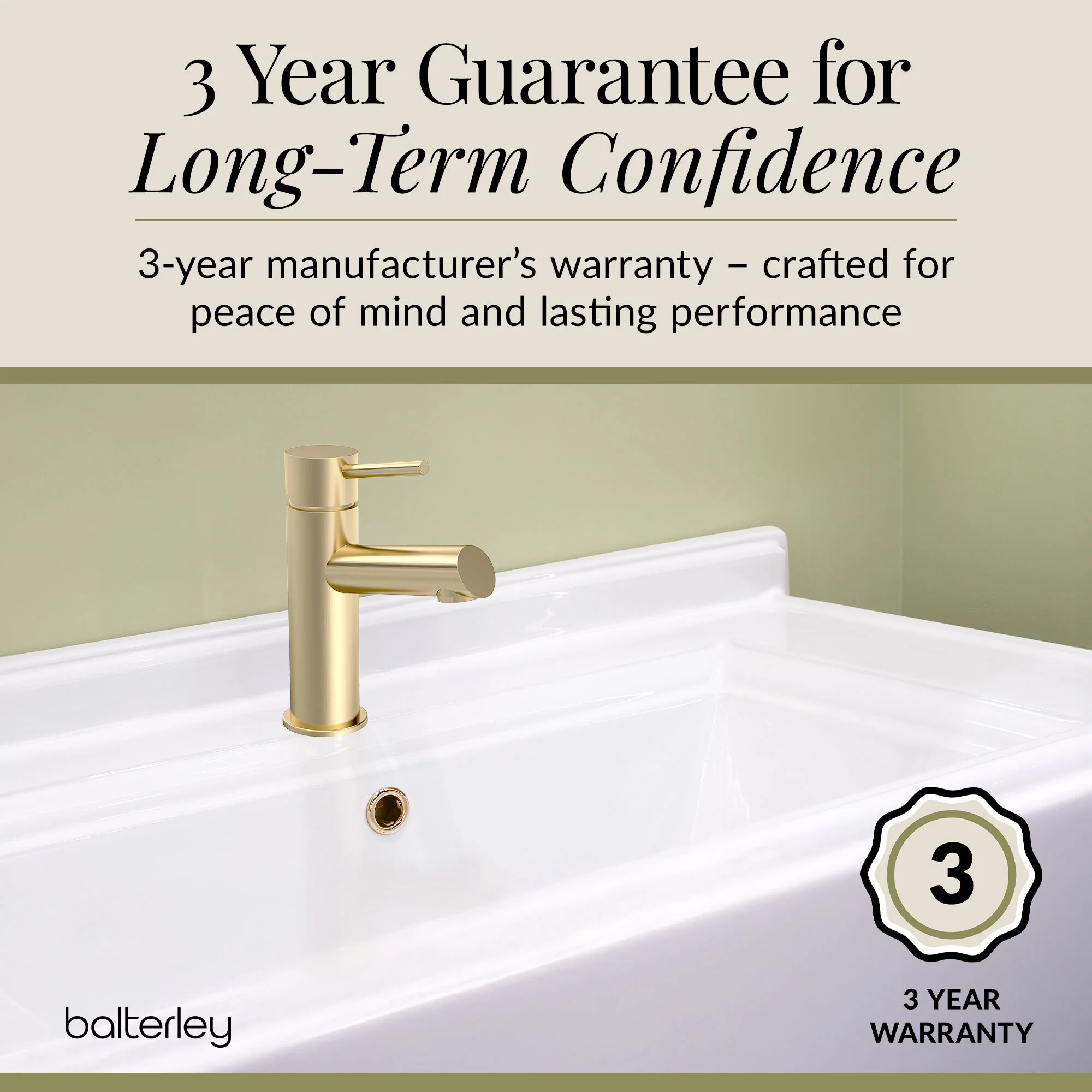 Wetley Minimalist Round Mono Basin Mixer Tap & Push Button Waste - Choice of Finish - Image 28