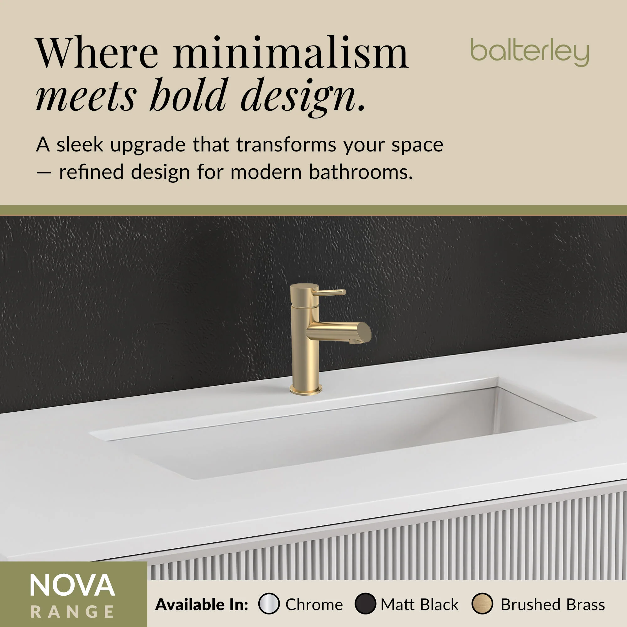 Wetley Minimalist Round Mono Basin Mixer Tap & Push Button Waste - Choice of Finish - Image 30