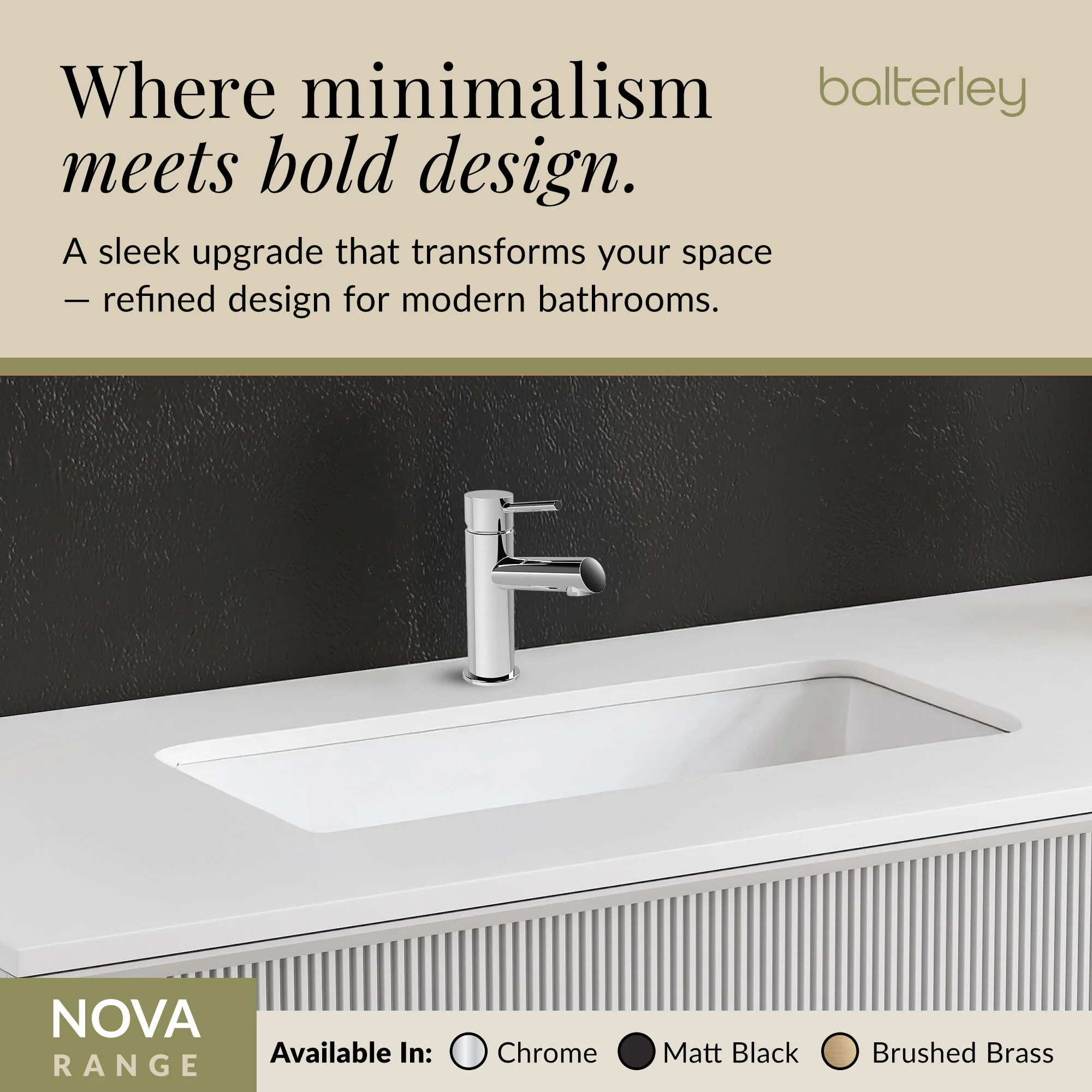 Wetley Minimalist Round Mono Basin Mixer Tap & Push Button Waste - Choice of Finish - Image 7