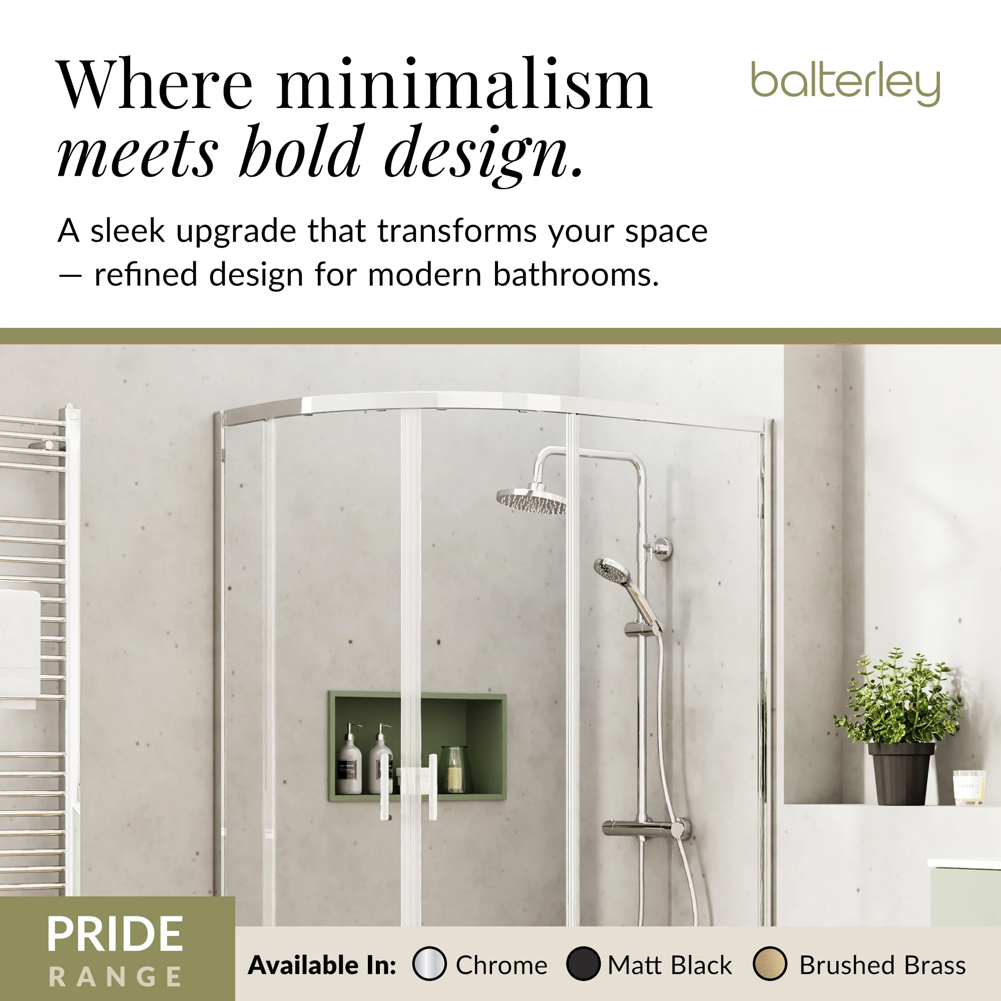 Round Thermostatic Shower Kit with Fixed Head & Adjustable Handset - Multiple Colours Available - Image 24