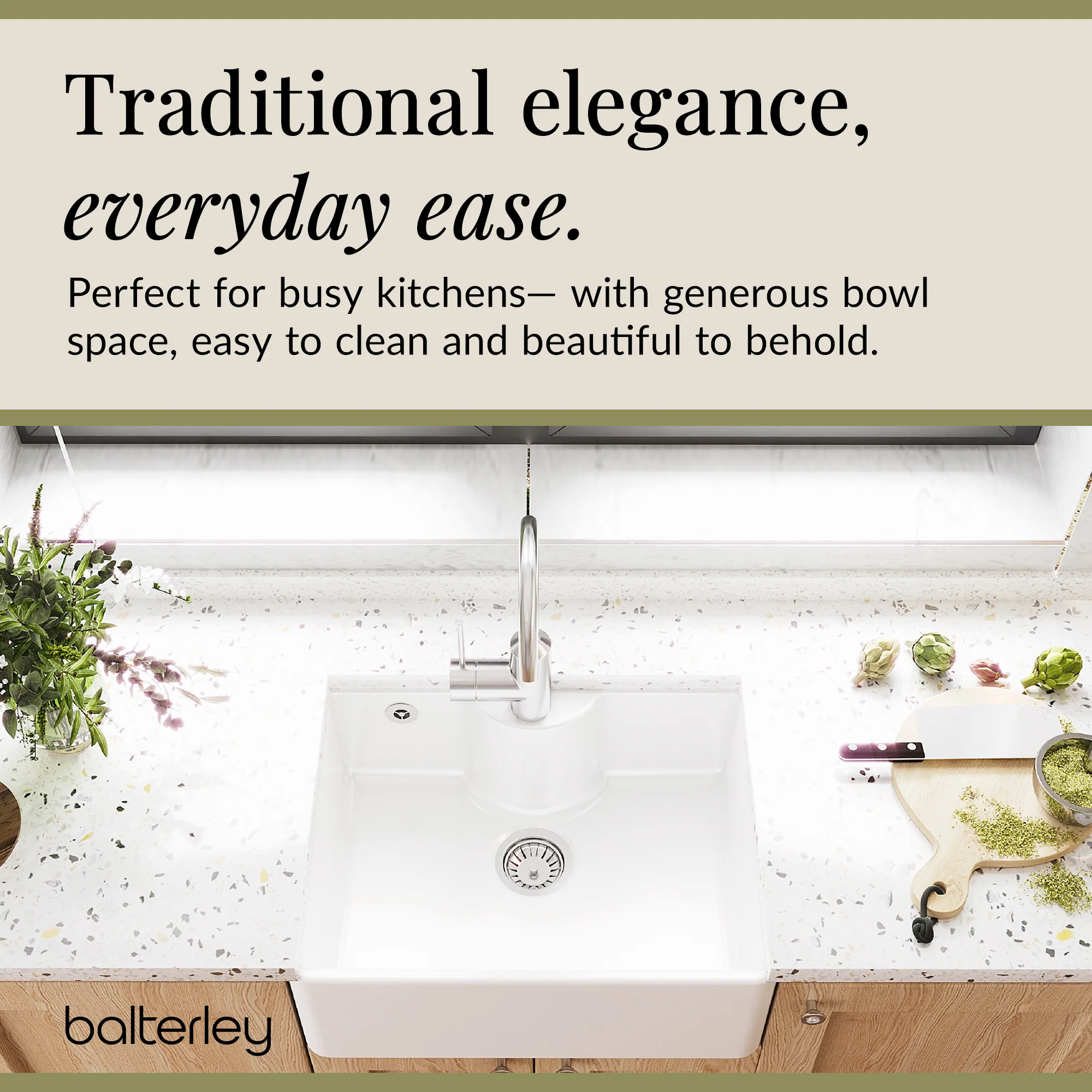 Single Bowl Fireclay Ceramic Butler Kitchen Sink - Variety of Sizes and Features Available - Image 51