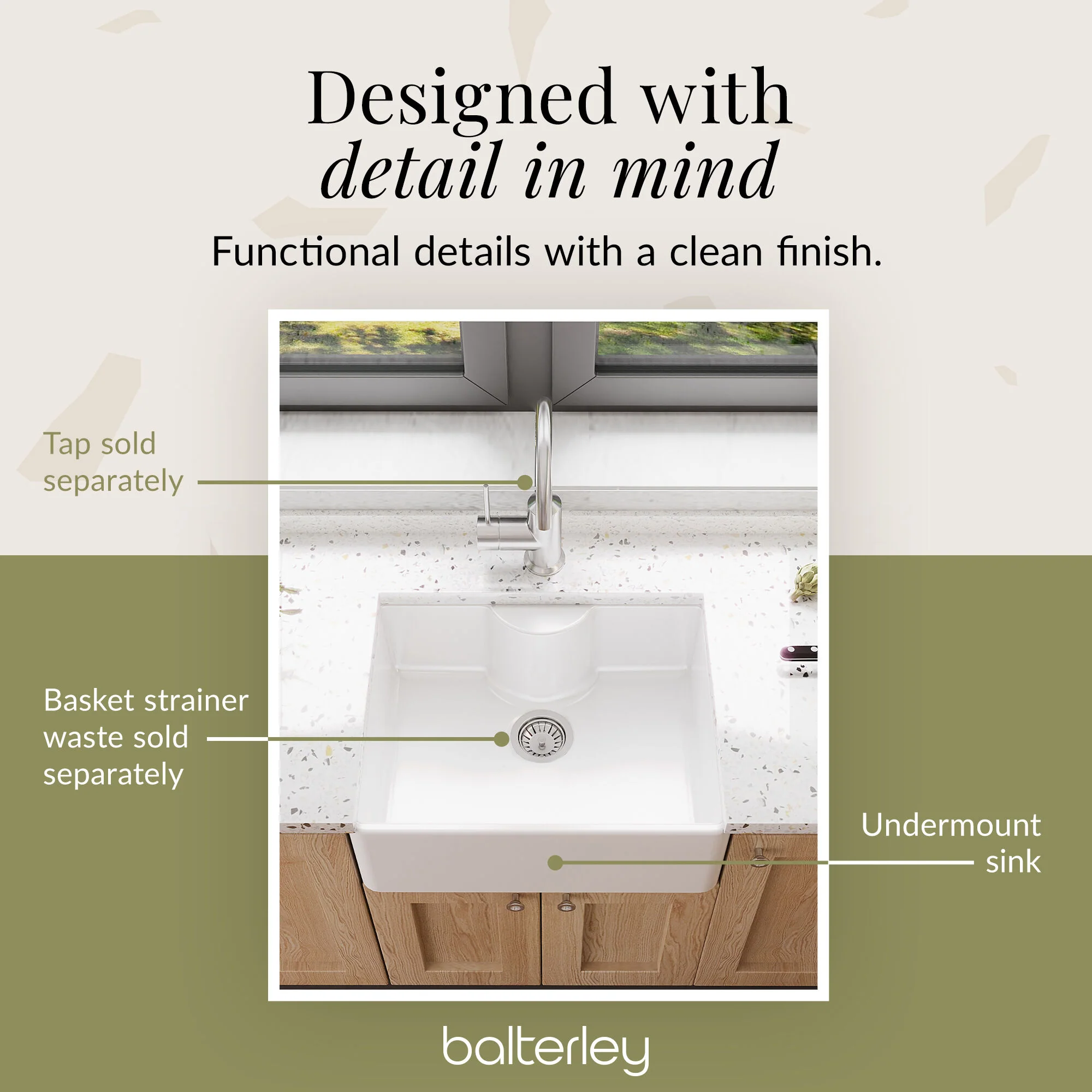 Single Bowl Fireclay Ceramic Butler Kitchen Sink - Variety of Sizes and Features Available - Image 60