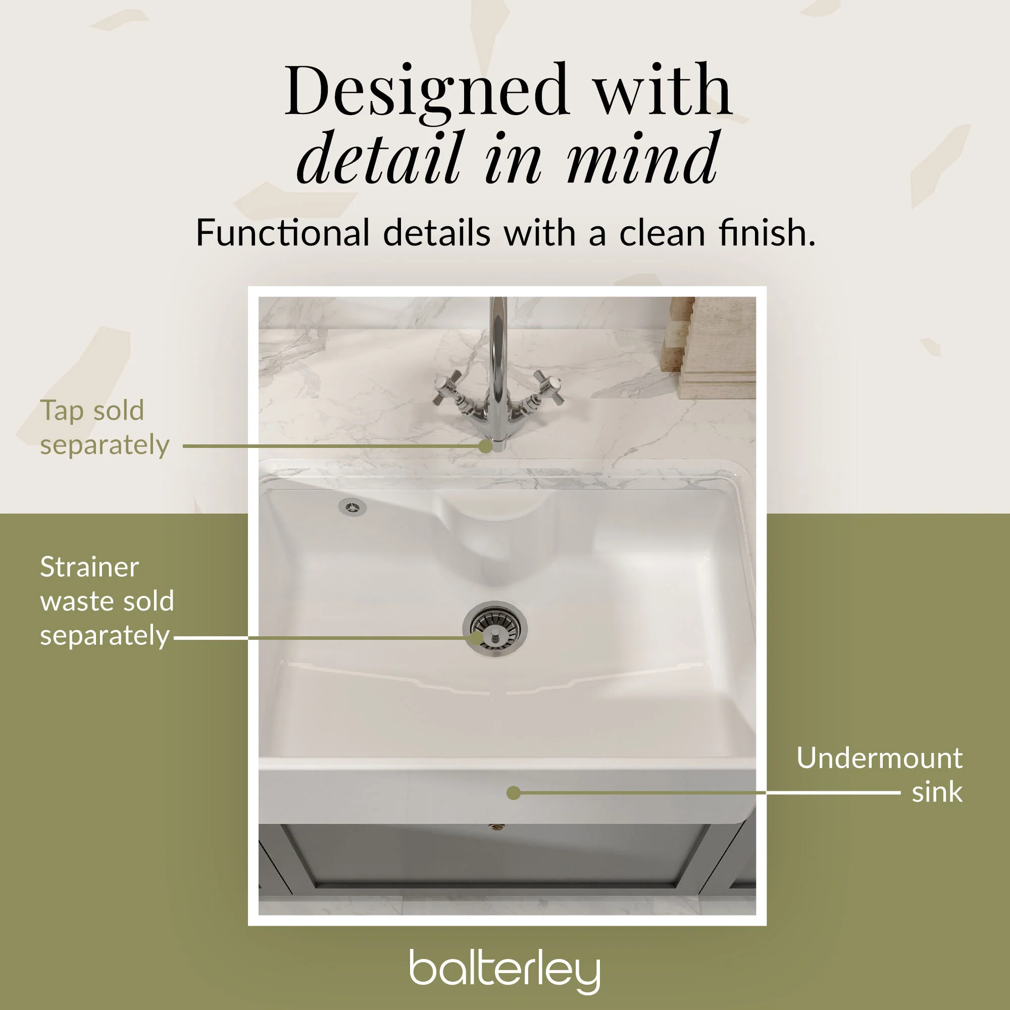 Single Bowl Fireclay Ceramic Butler Kitchen Sink - Variety of Sizes and Features Available - Image 65