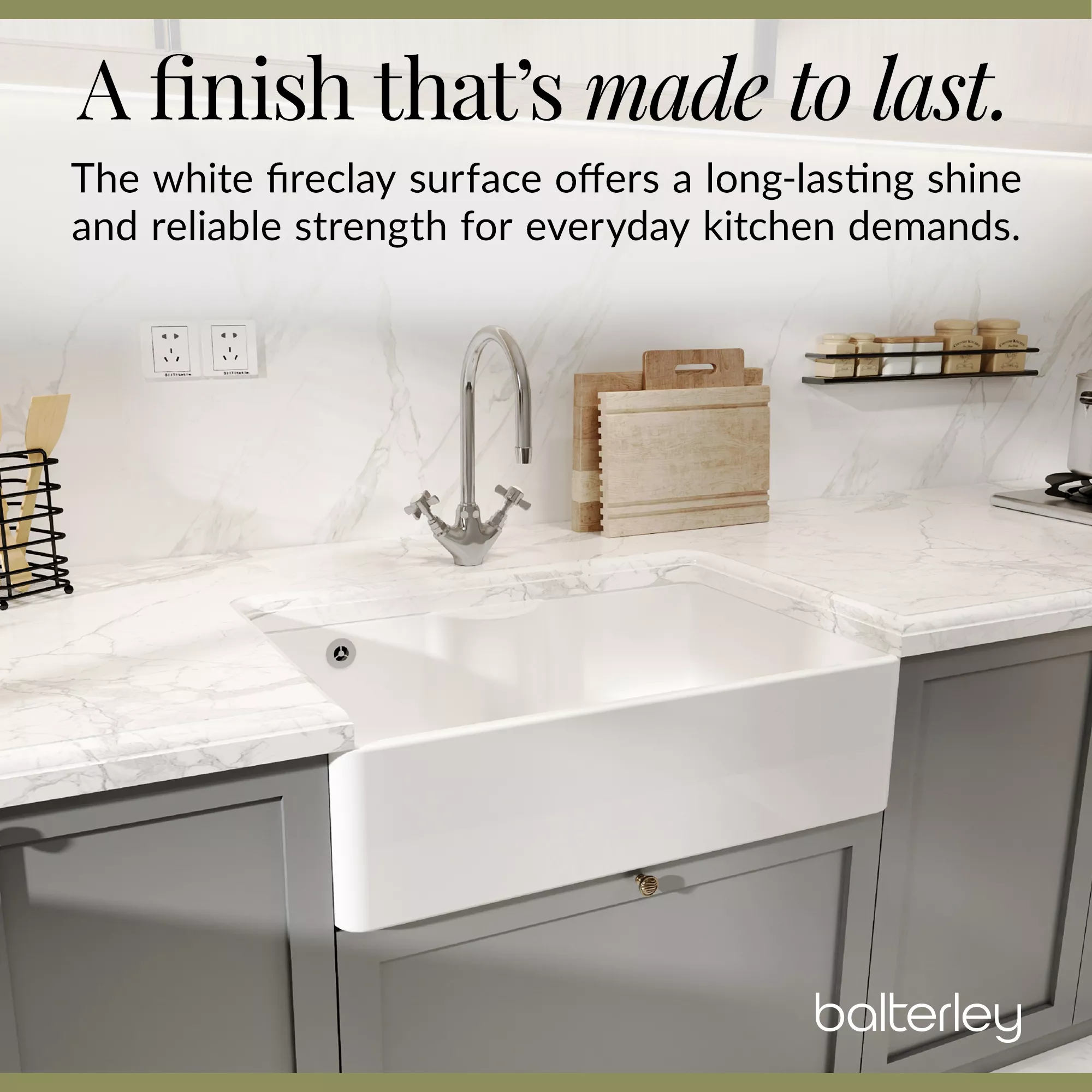 Single Bowl Fireclay Ceramic Butler Kitchen Sink - Variety of Sizes and Features Available - Image 69