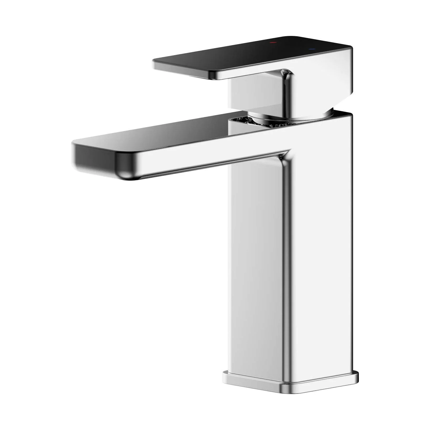 Swinscoe Square Mono Basin Mixer Tap with Push Button Waste – Choice of Finish