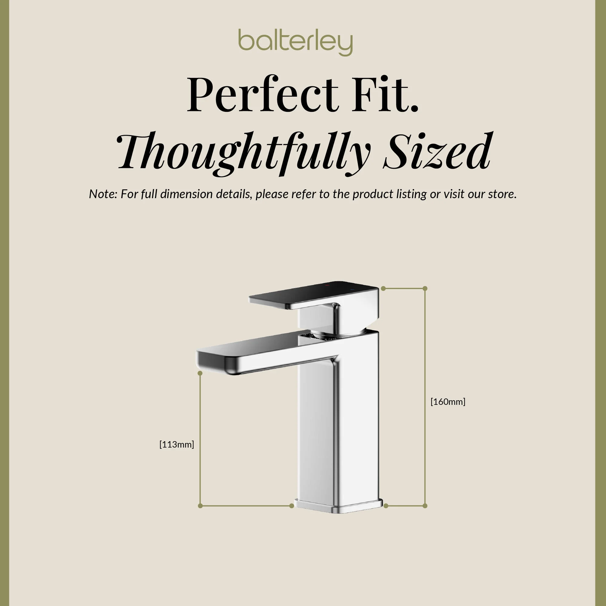 Swinscoe Square Mono Basin Mixer Tap with Push Button Waste – Choice of Finish - Image 21