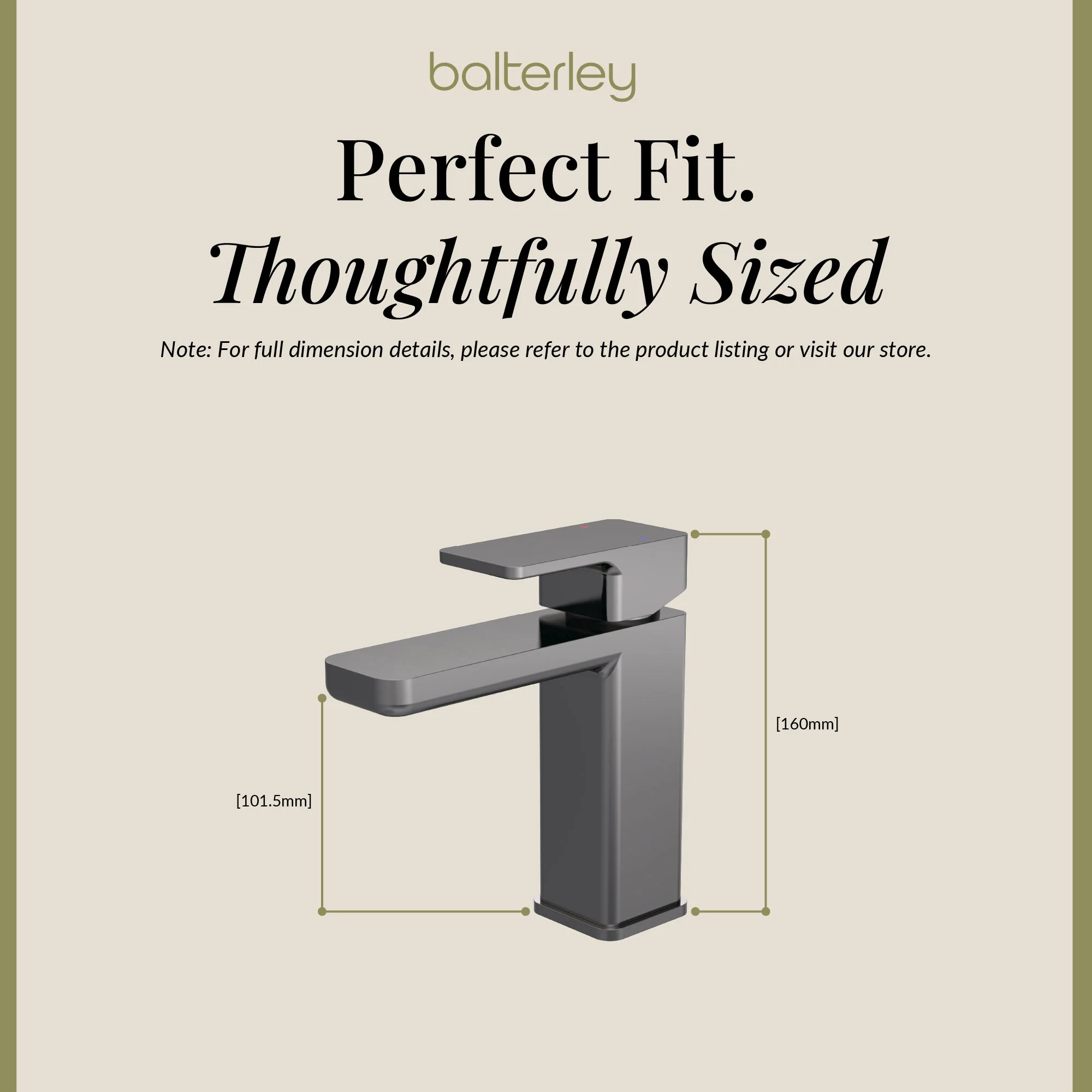 Swinscoe Square Mono Basin Mixer Tap with Push Button Waste – Choice of Finish - Image 39