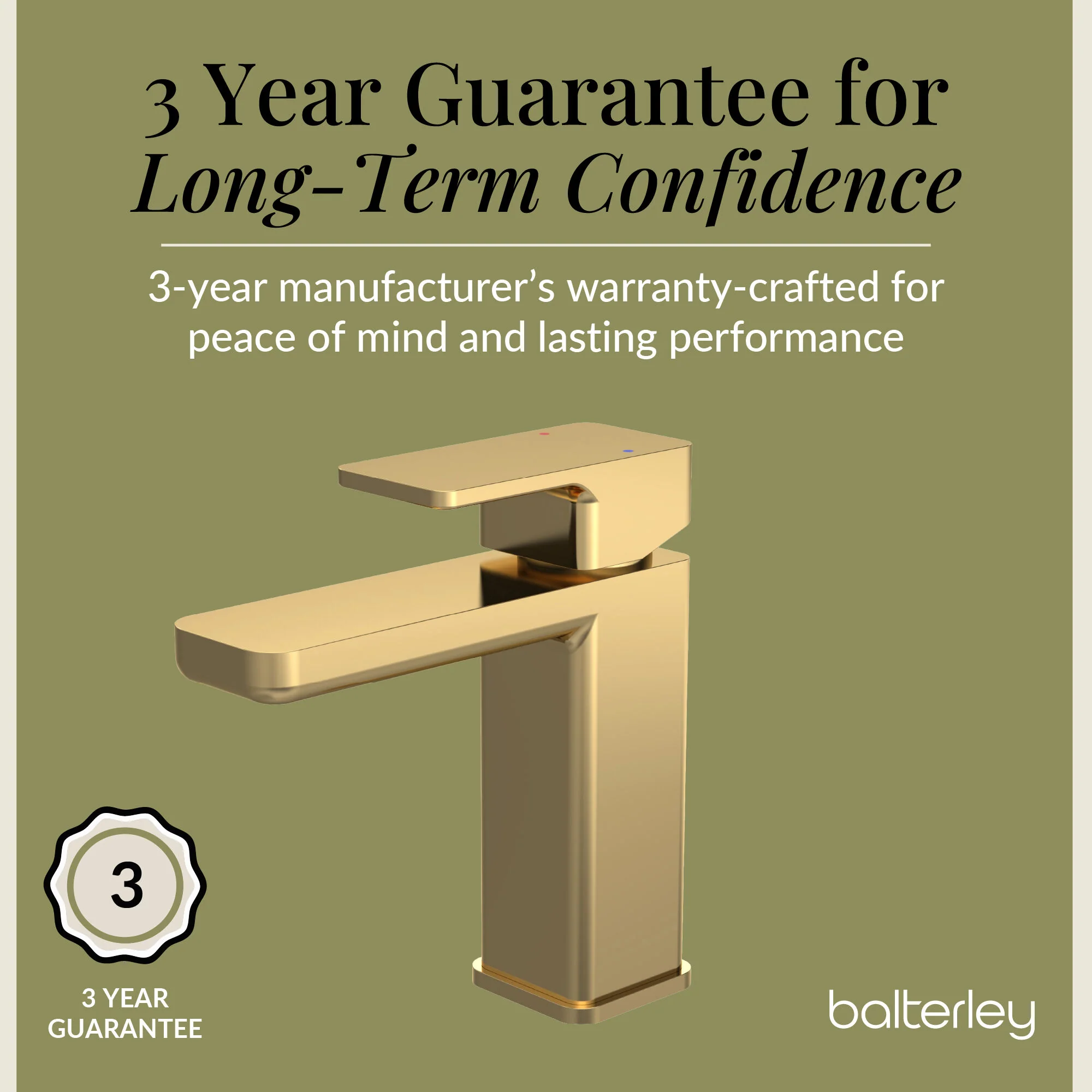 Swinscoe Square Mono Basin Mixer Tap with Push Button Waste – Choice of Finish - Image 49
