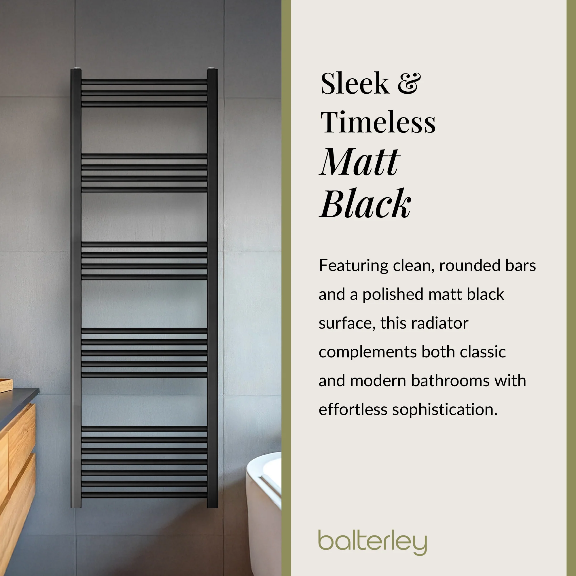 Straight Heated Heated Towel Rail Radiator, W: 600mm - Choice of Height and Finish - Image 102