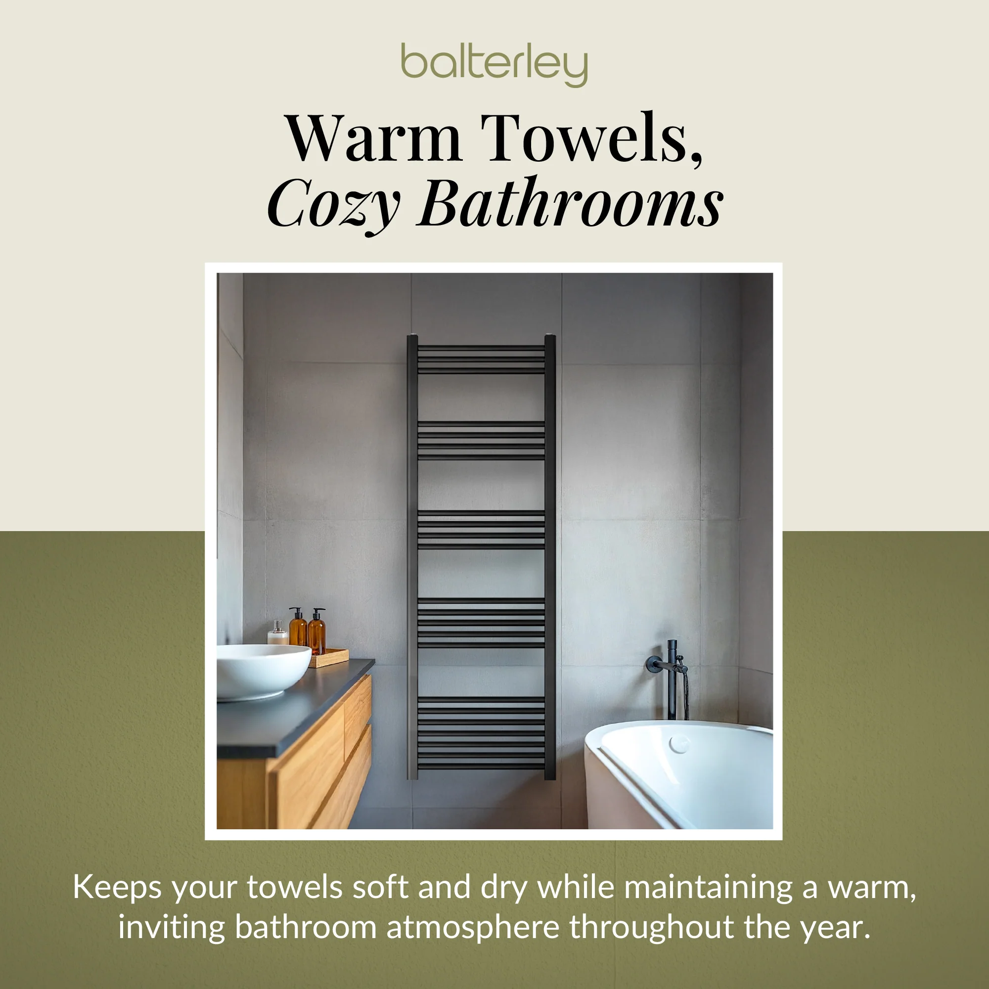 Straight Heated Heated Towel Rail Radiator, W: 600mm - Choice of Height and Finish - Image 105