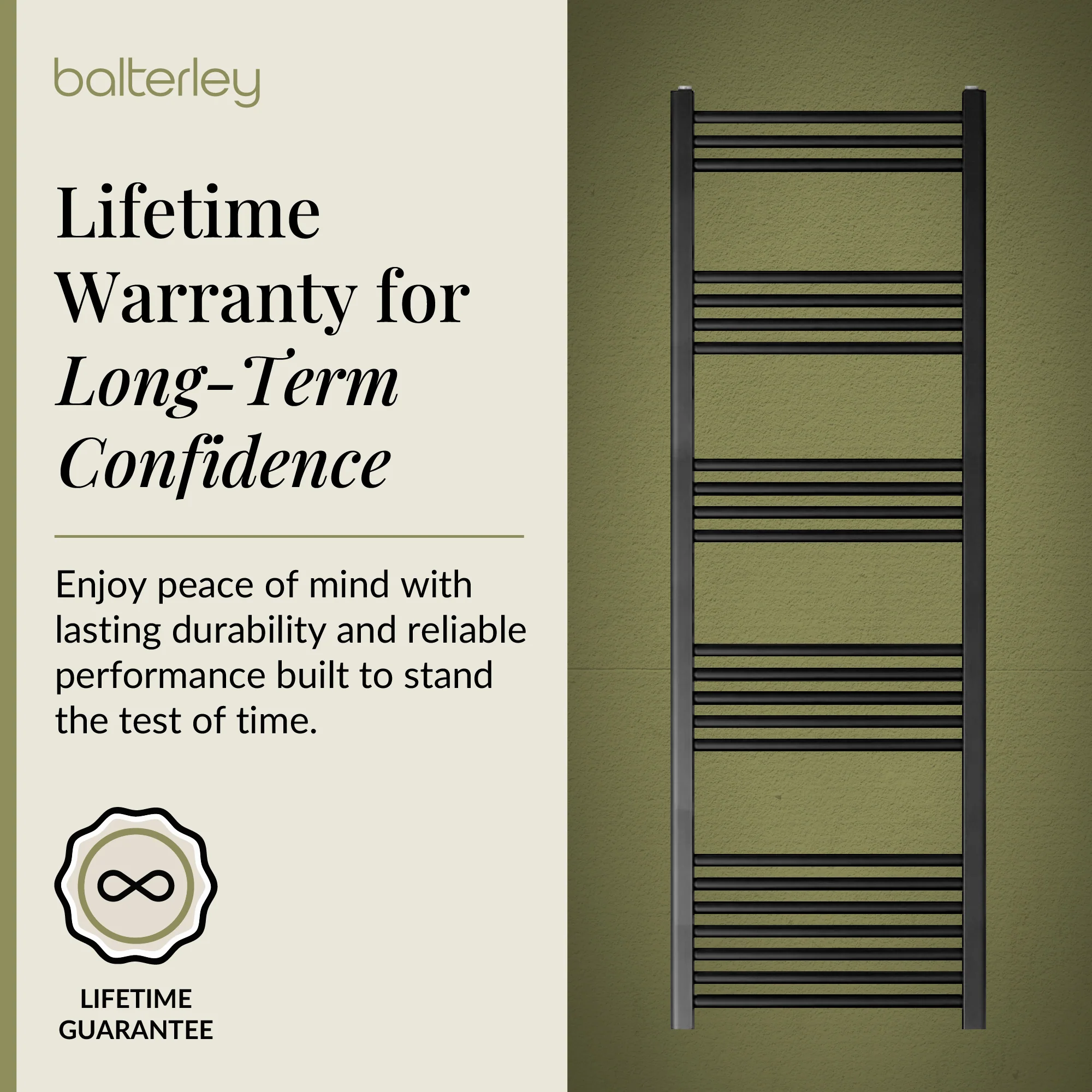 Straight Heated Heated Towel Rail Radiator, W: 600mm - Choice of Height and Finish - Image 107