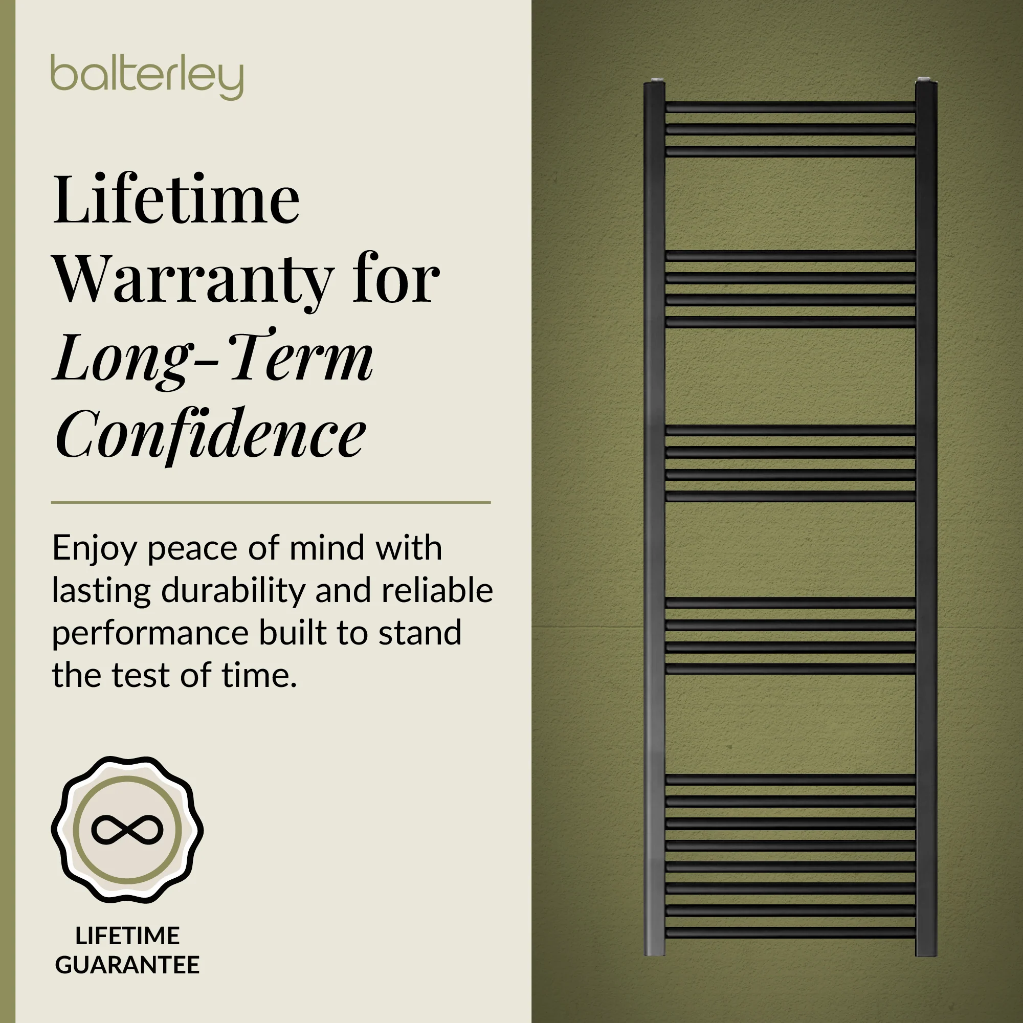 Straight Heated Heated Towel Rail Radiator, W: 600mm - Choice of Height and Finish - Image 129