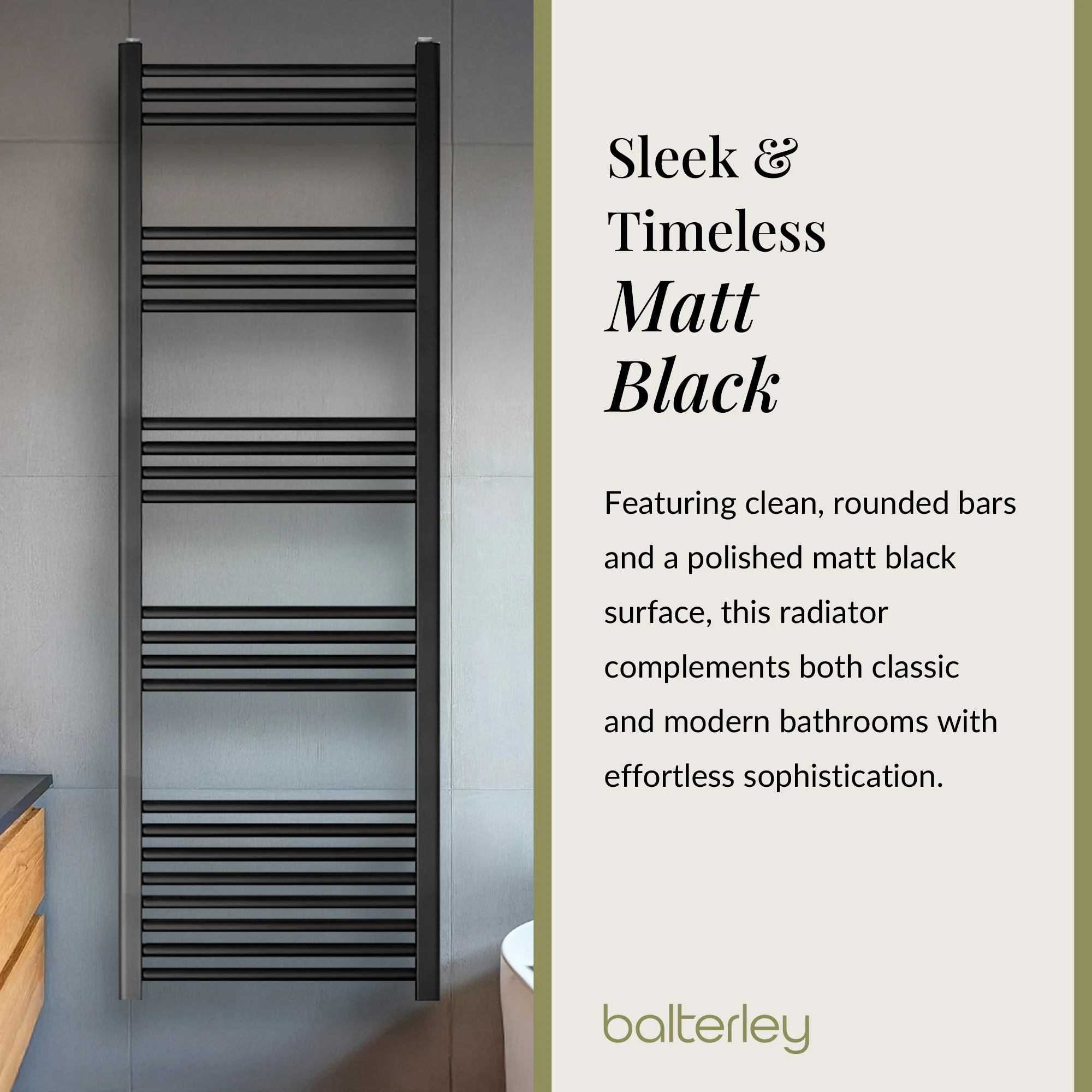 Straight Heated Heated Towel Rail Radiator, W: 600mm - Choice of Height and Finish - Image 130
