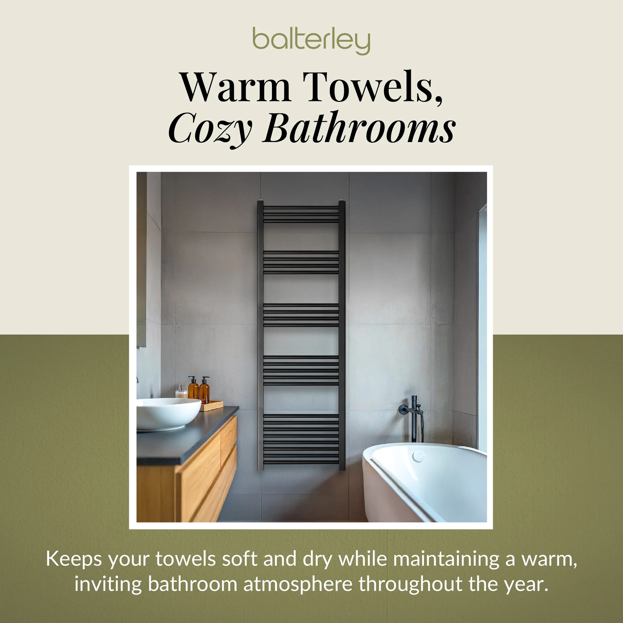 Straight Heated Heated Towel Rail Radiator, W: 600mm - Choice of Height and Finish - Image 144