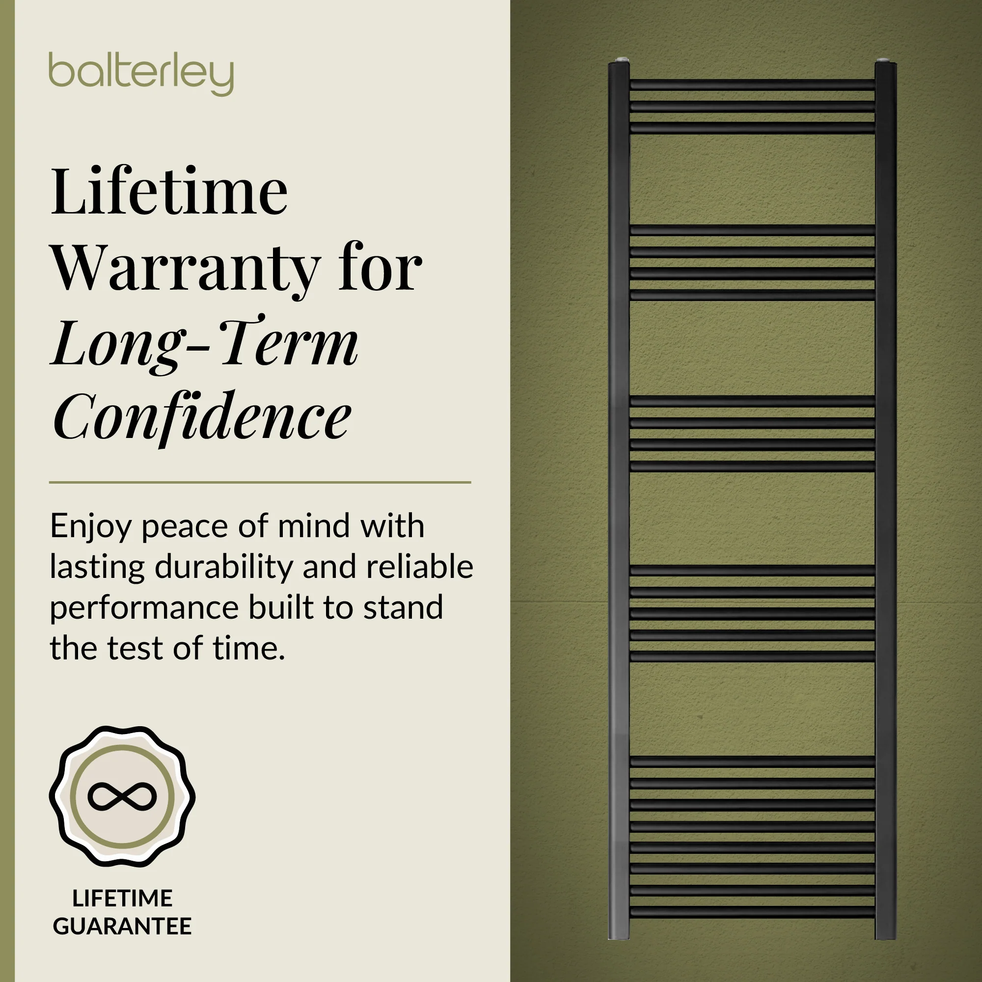 Straight Heated Heated Towel Rail Radiator, W: 600mm - Choice of Height and Finish - Image 149