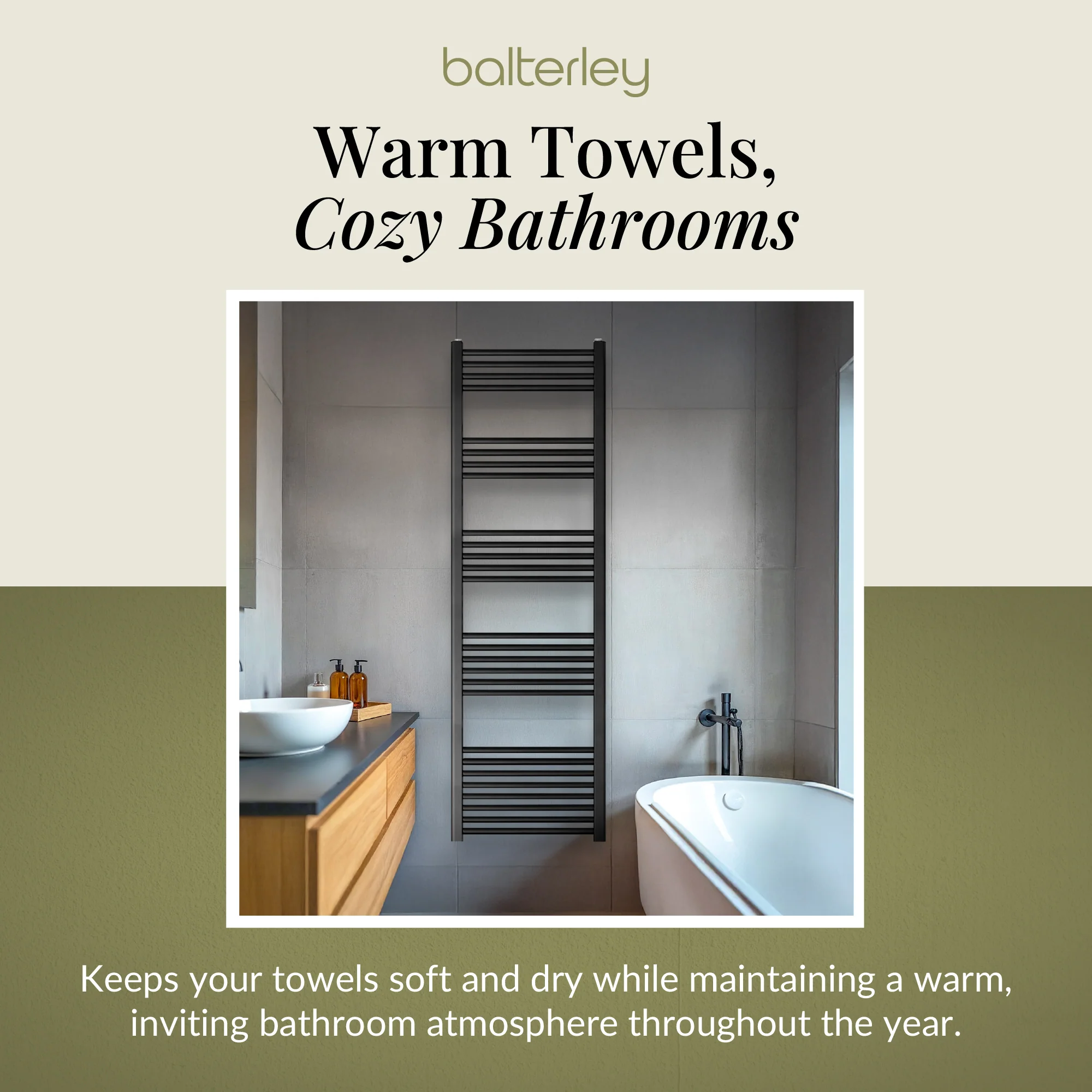 Straight Heated Heated Towel Rail Radiator, W: 600mm - Choice of Height and Finish - Image 160