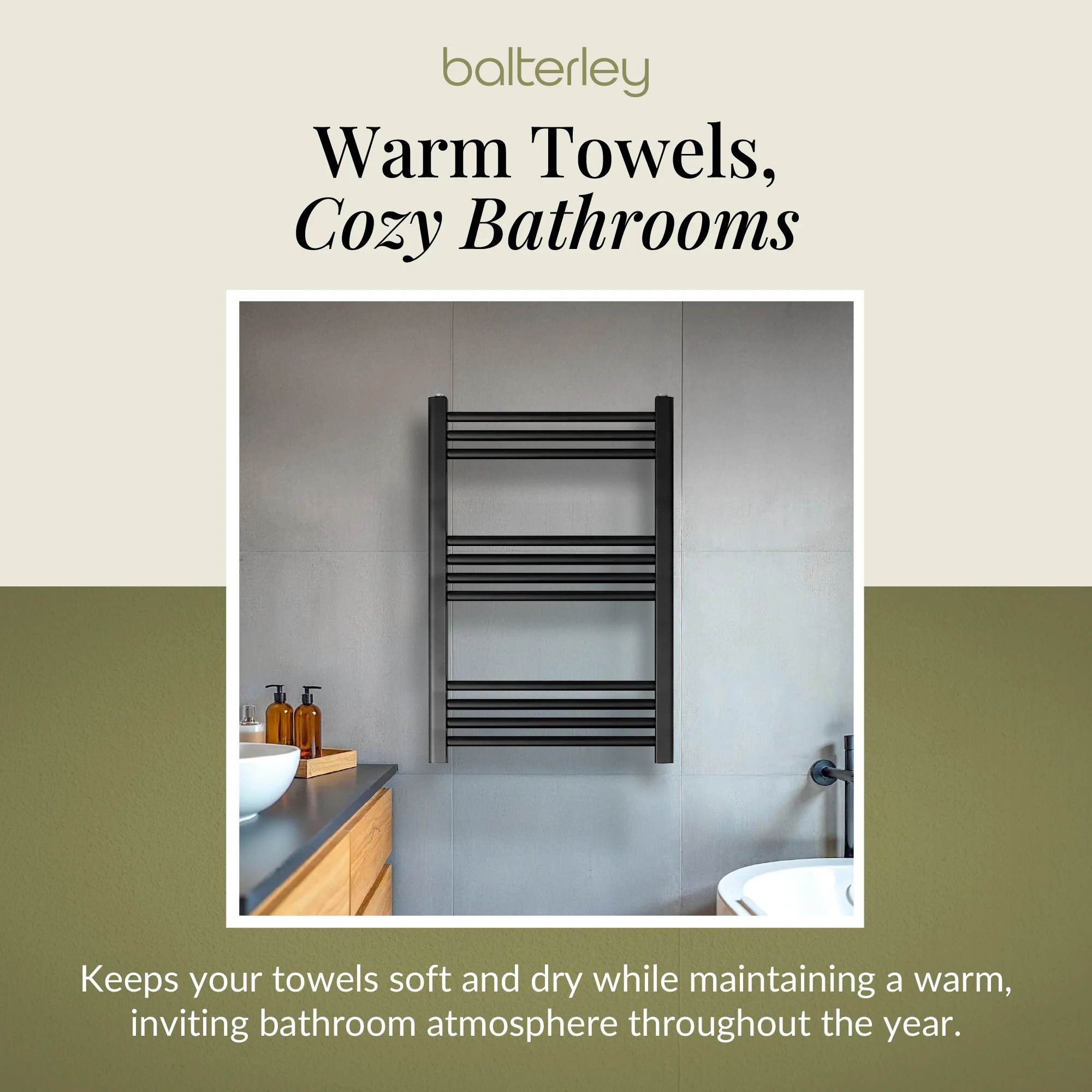 Straight Heated Heated Towel Rail Radiator, W: 600mm - Choice of Height and Finish - Image 41