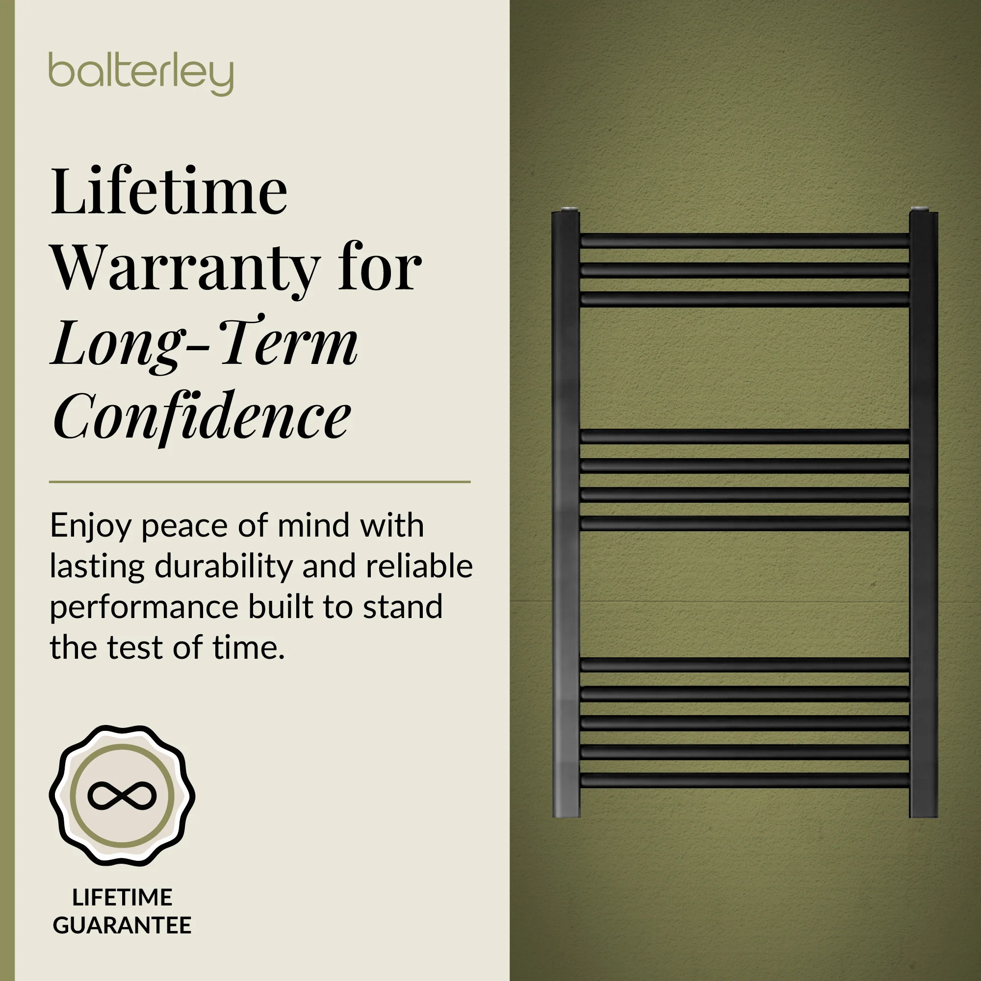 Straight Heated Heated Towel Rail Radiator, W: 600mm - Choice of Height and Finish - Image 55