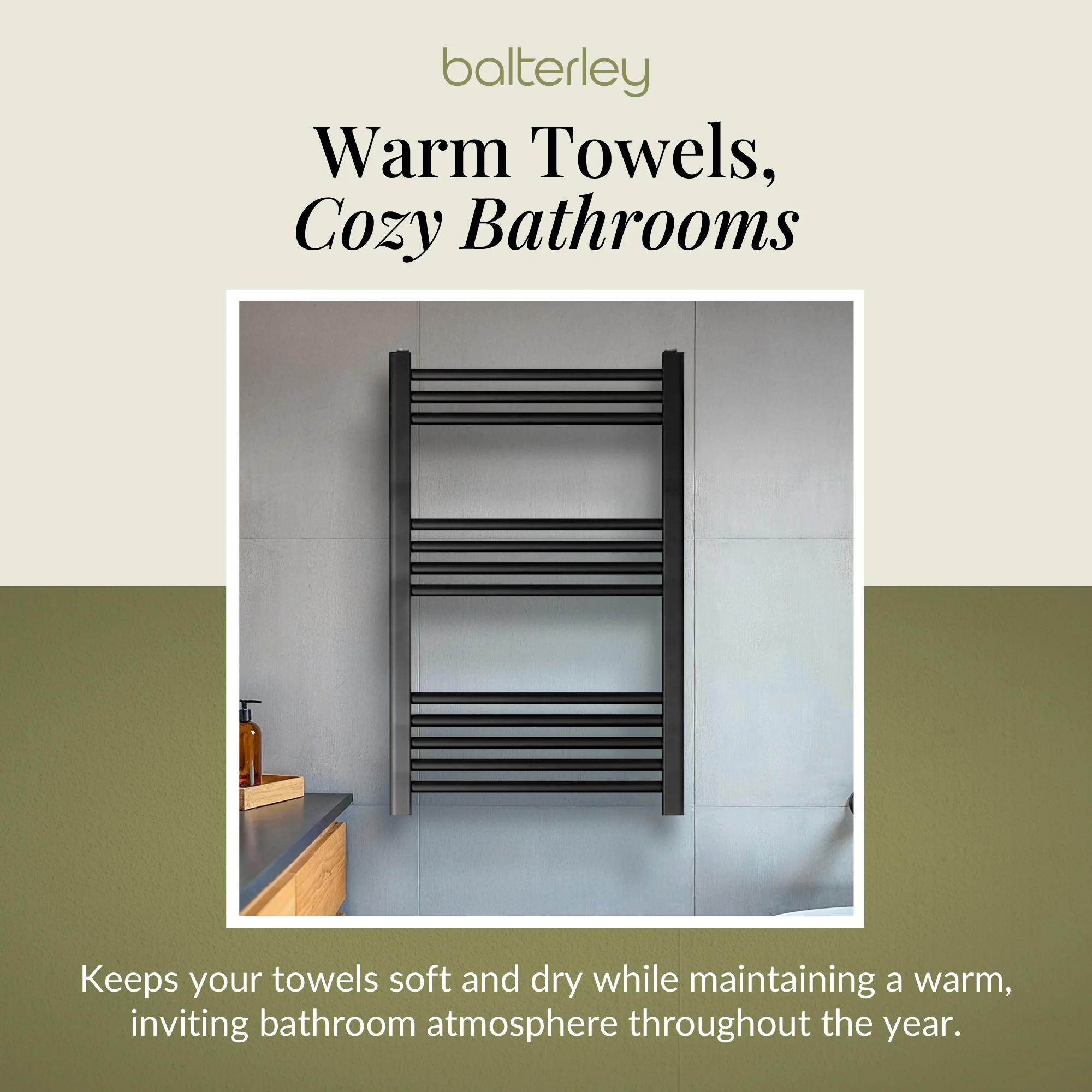 Straight Heated Heated Towel Rail Radiator, W: 600mm - Choice of Height and Finish - Image 57