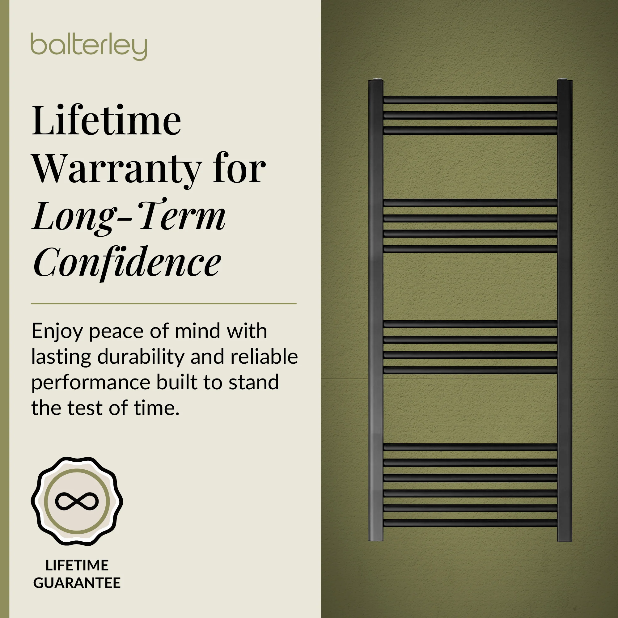 Straight Heated Heated Towel Rail Radiator, W: 600mm - Choice of Height and Finish - Image 68