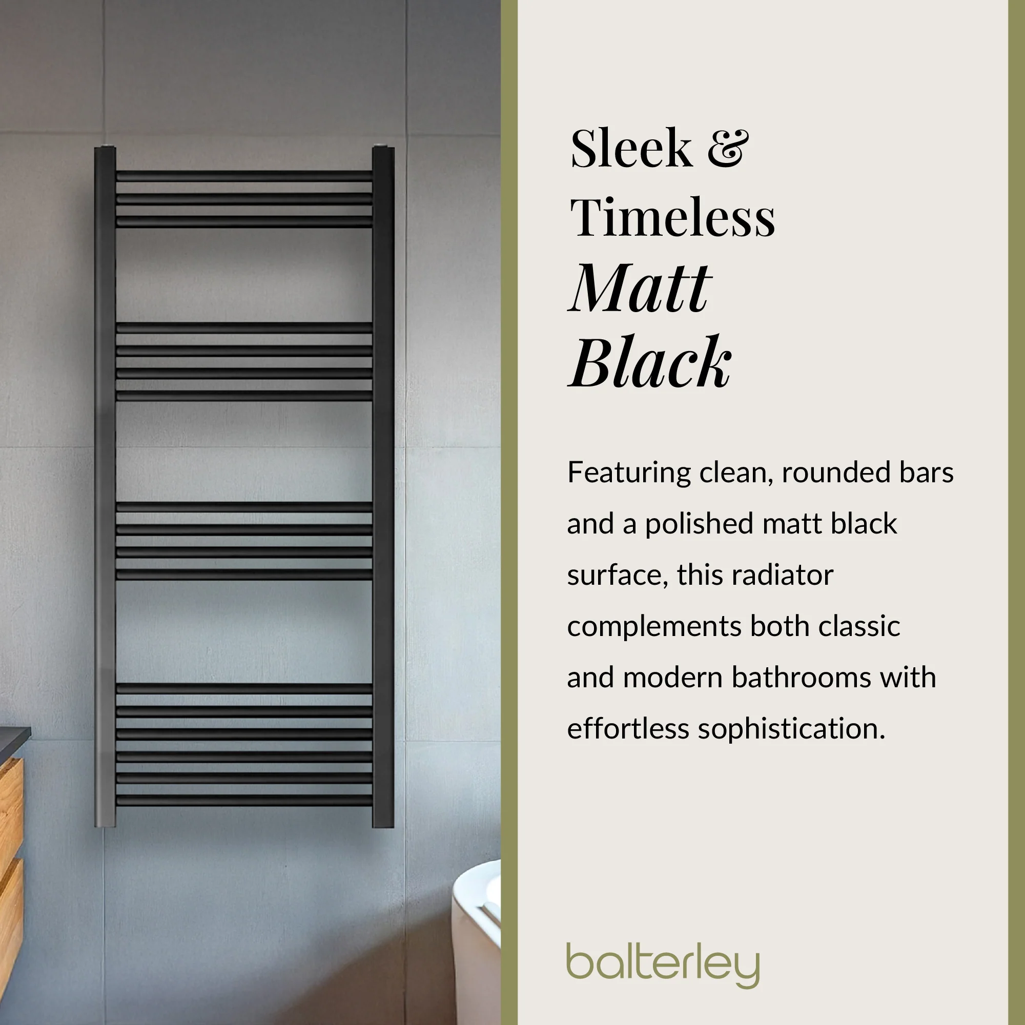 Straight Heated Heated Towel Rail Radiator, W: 600mm - Choice of Height and Finish - Image 71