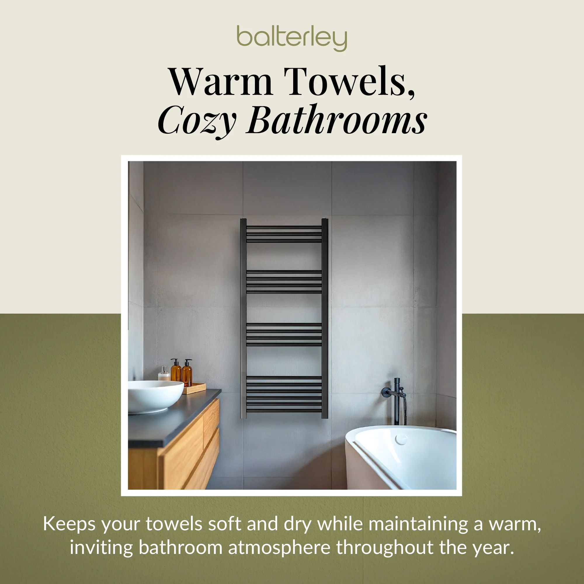 Straight Heated Heated Towel Rail Radiator, W: 600mm - Choice of Height and Finish - Image 74